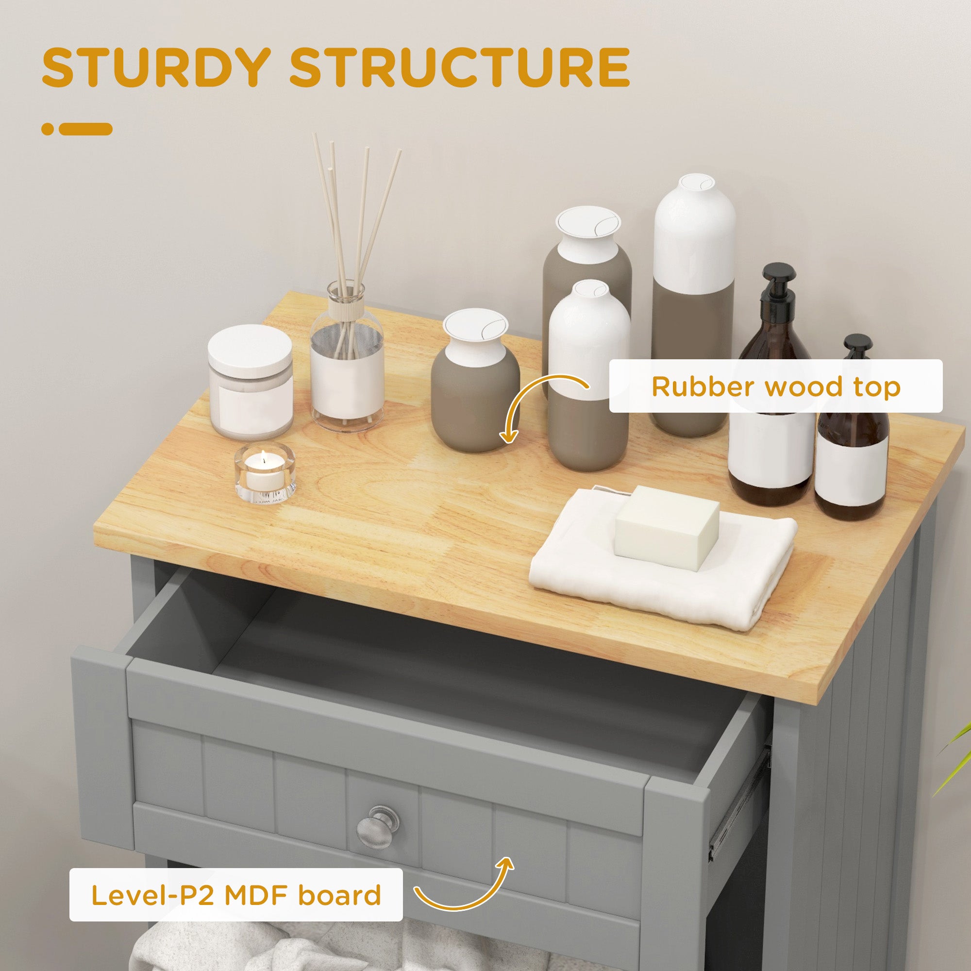 Hidden Container Waste Bin Hands Free Kitchen Cabinet Tipping Opening