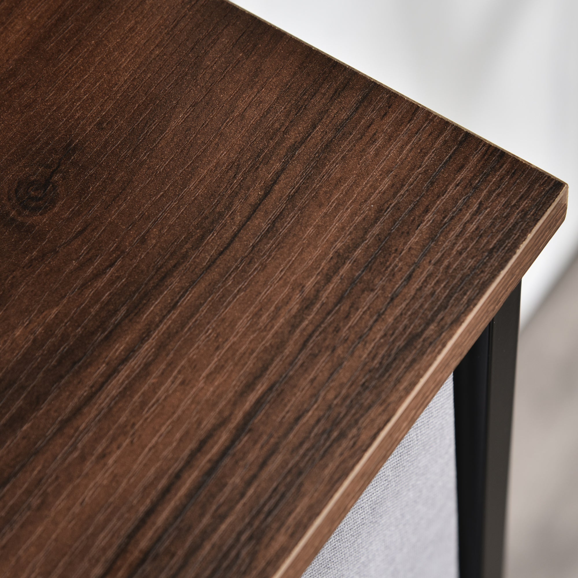 Dresser for Bedroom with 8 Drawers, 3-Tier Fabric Chest of Drawers, Tall Dresser Storage Tower with Steel Frame and Wooden Top for Closets, Nursery Room, Grey