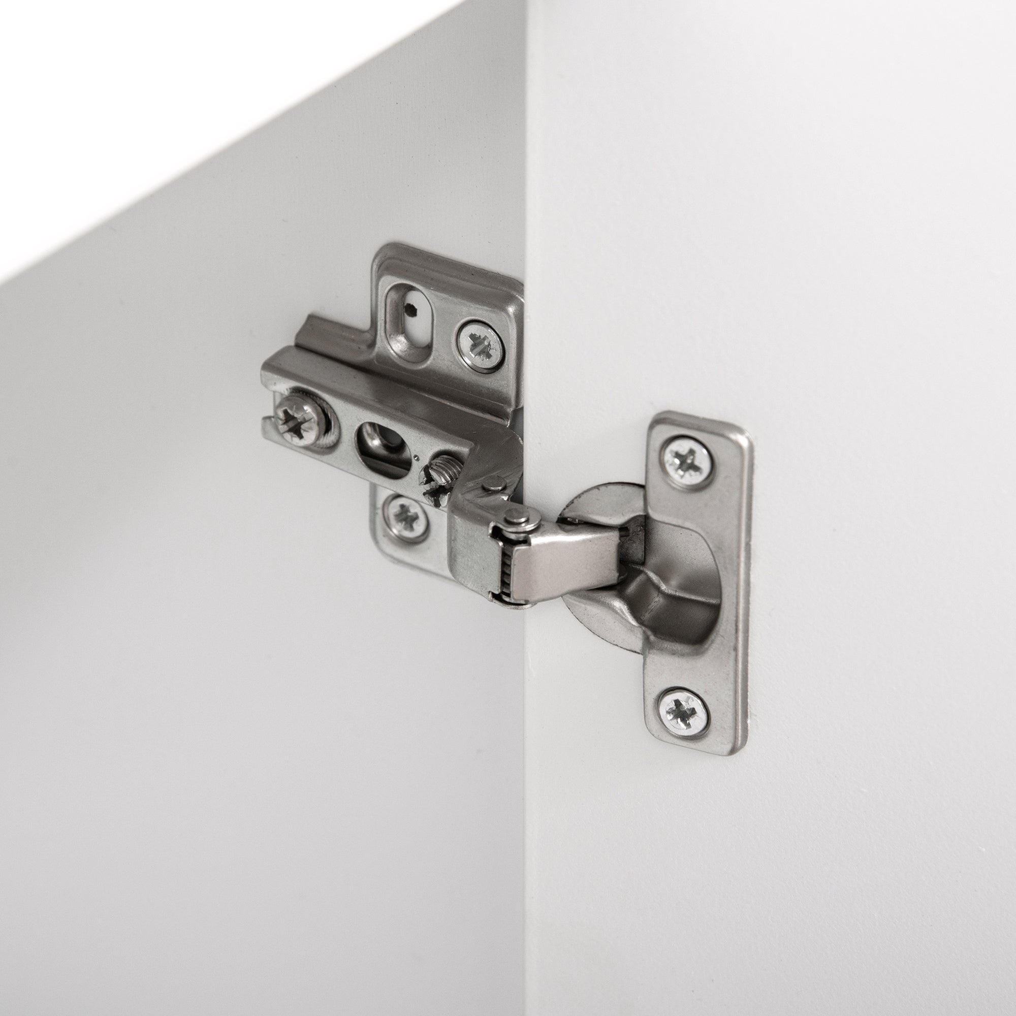 70" Freestanding Storage Pantry Cabinet with 3-Tier Shelving & Open Countertop, White