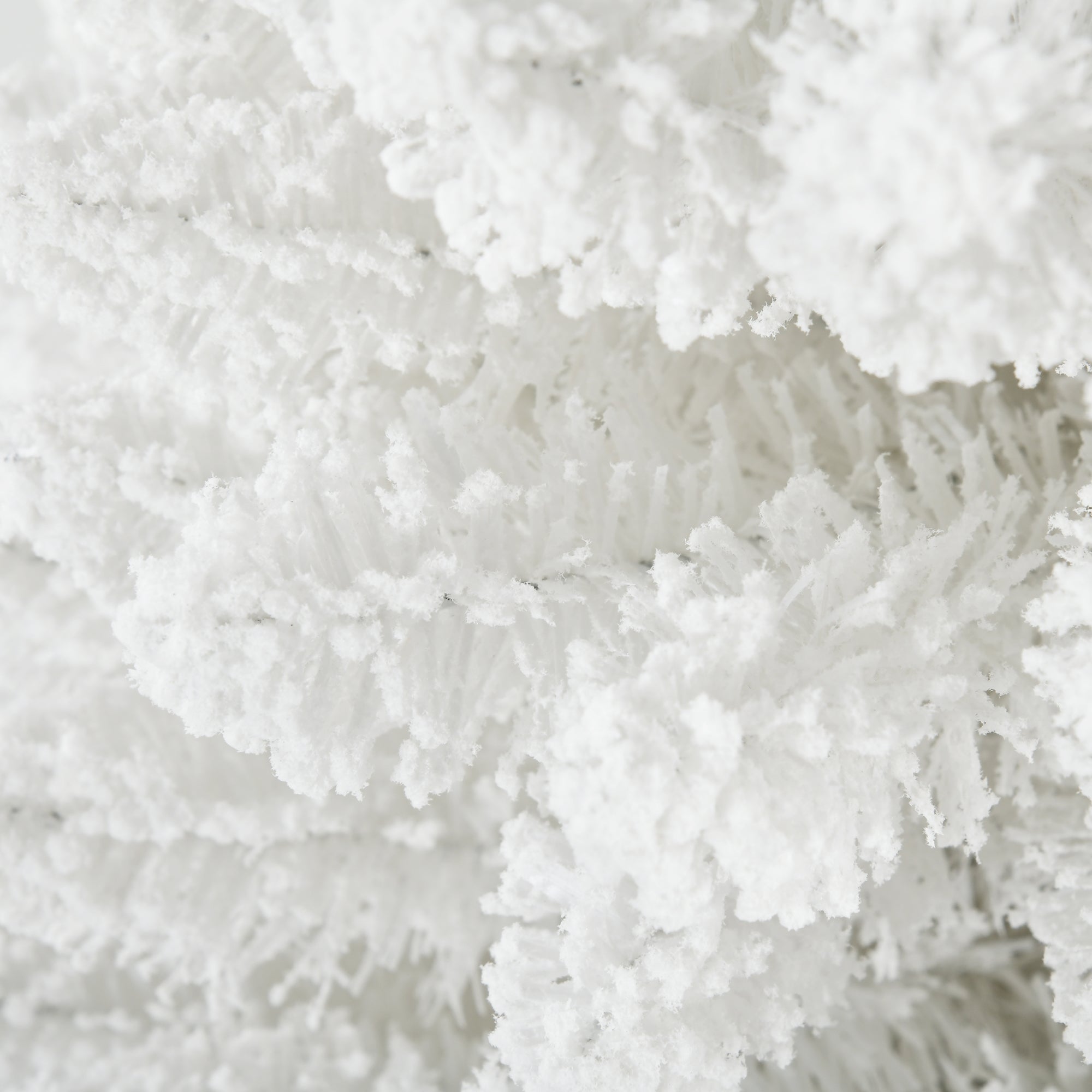 6' Decorated Snow Flocked Artificial Christmas Tree Pencil Shape Realistic Branches White