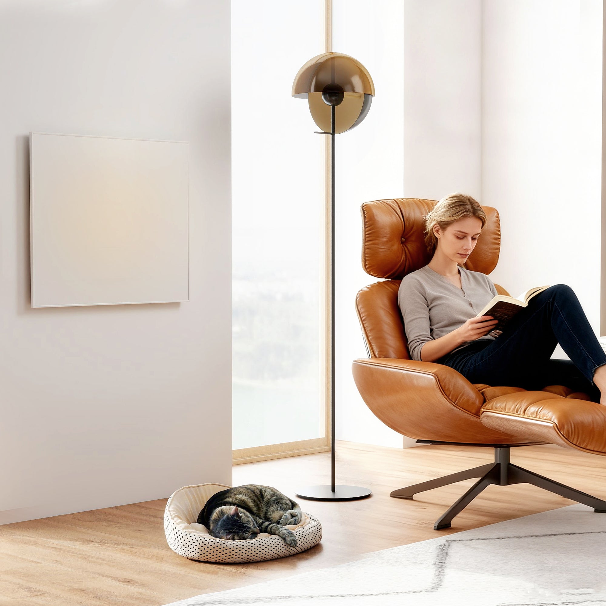 Wifi Enabled Smart Electric Heater, 400W Far Infrared Panel Heater, Low Energy, Voice Control, Adjustable Thermostat, Weekly and 12H Timer, Wall Mounted Radiator, Overheat Protection, White