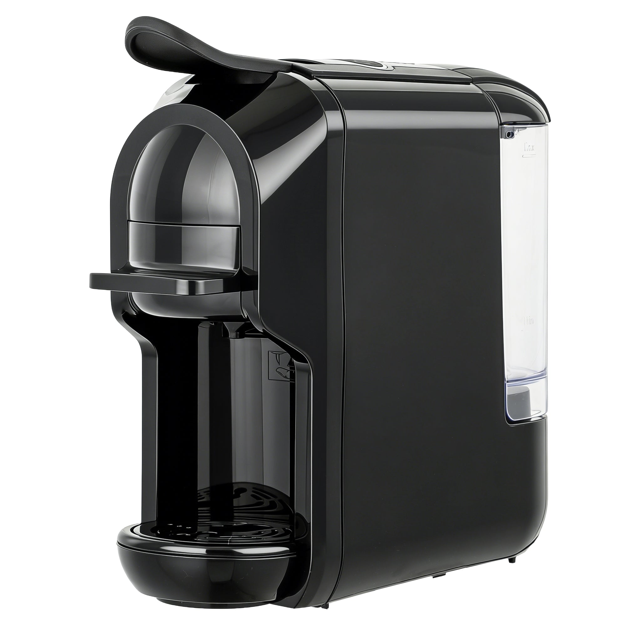 Pod Coffee Machine for Nespresso Original, Dolce Gusto Capsule and Ground Coffee, Small Semi Automatic Coffee Maker with 19 Bar Pump and 0.6L Water Tank for Home Office, Black