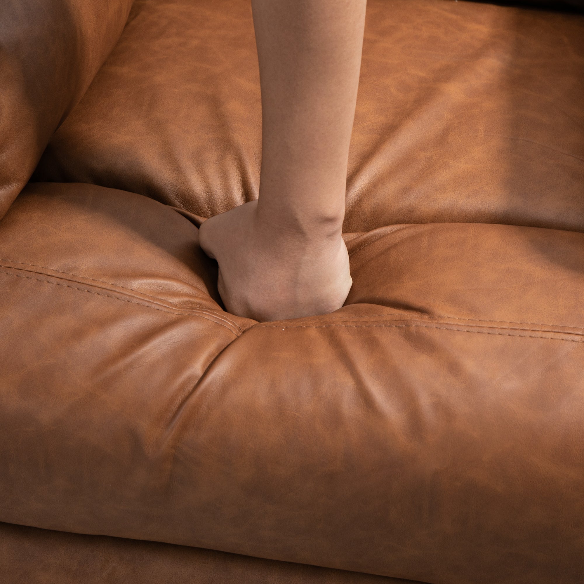 HOMCOM Power Lift Recliner Chair, Electric Lift Chair for Elderly, Overstuffed Faux Leather Riser and Reclining Armchair with Remote Control, Side Pockets, for Living Room, Brown