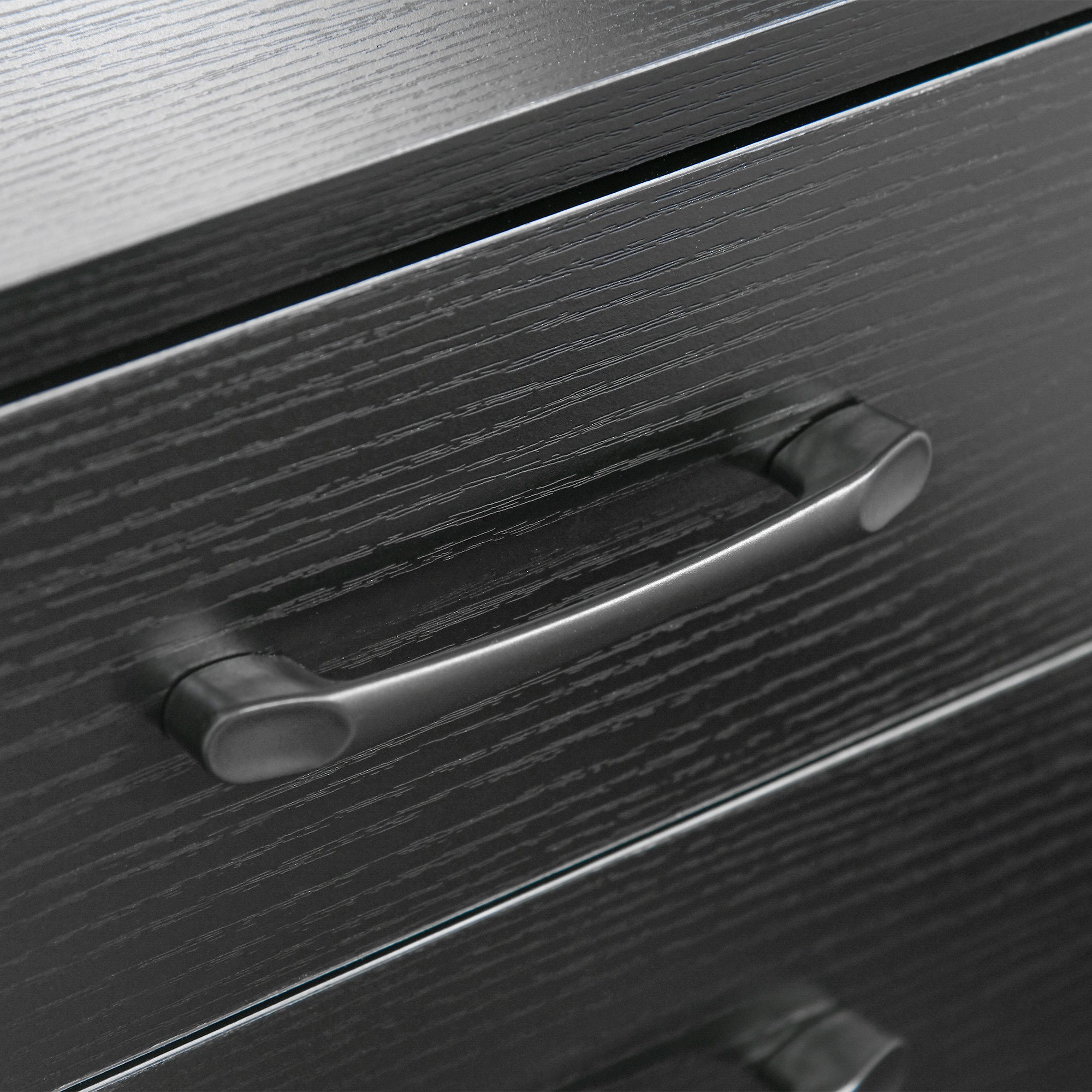 HOMCOM Bedside Table with LED Lights and Charging Station, Nightstand with AC and USB Power Outlets, End Table with Storage Shelf, 2 Drawers and Remote for Bedroom, Black