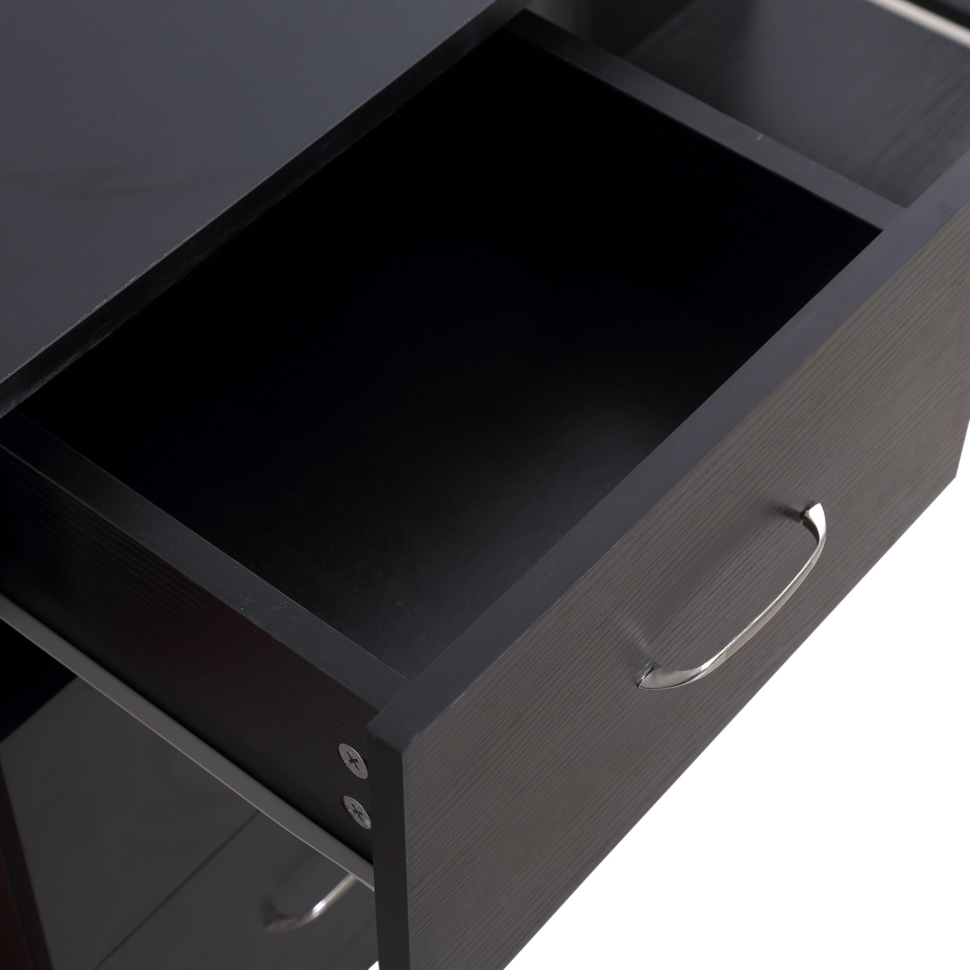47" Modern Home Office Computer Workstation Desk Black - HOMCOM