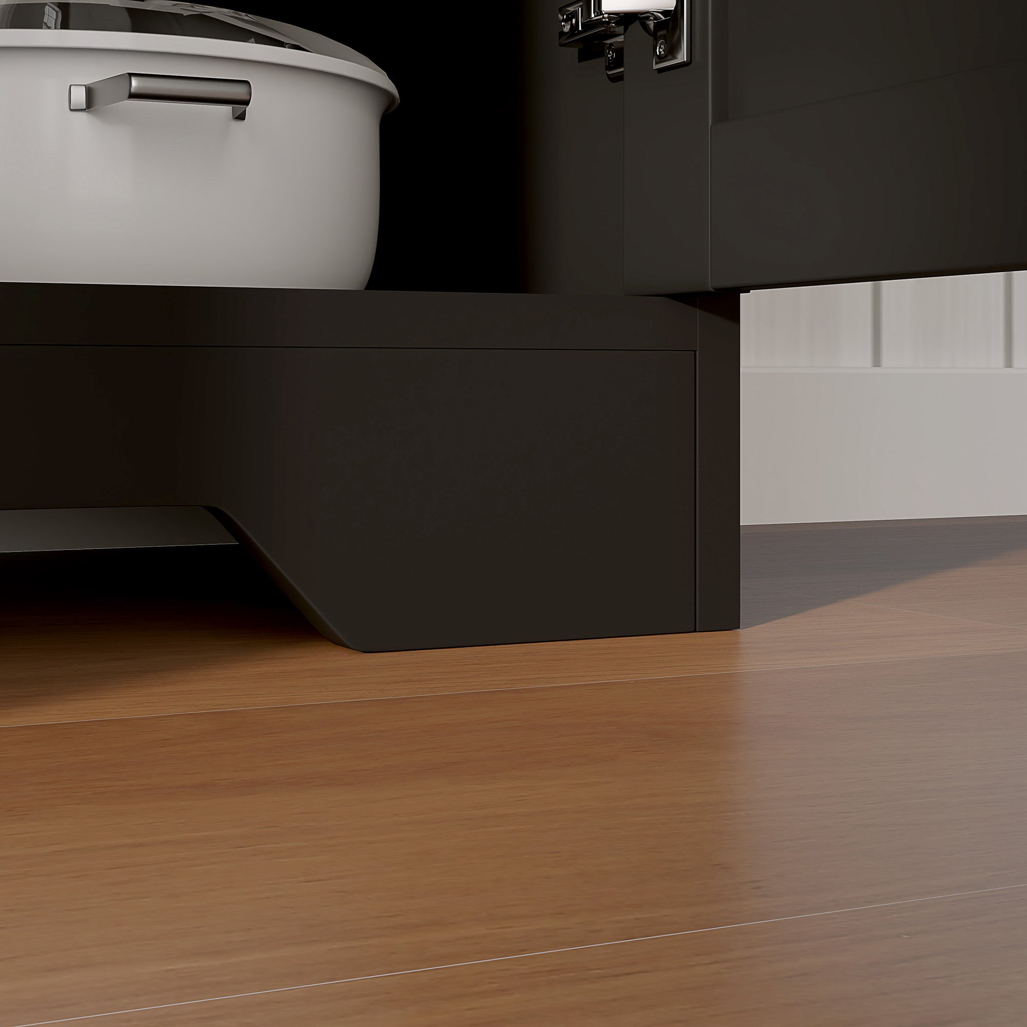 Sideboard Buffet Cabinet with Storage, 48" Kitchen Storage Cabinet with 2 Drawers and 4 Barn Doors, Farmhouse Coffee Bar Cabinet with Adjustable Shelves, Black