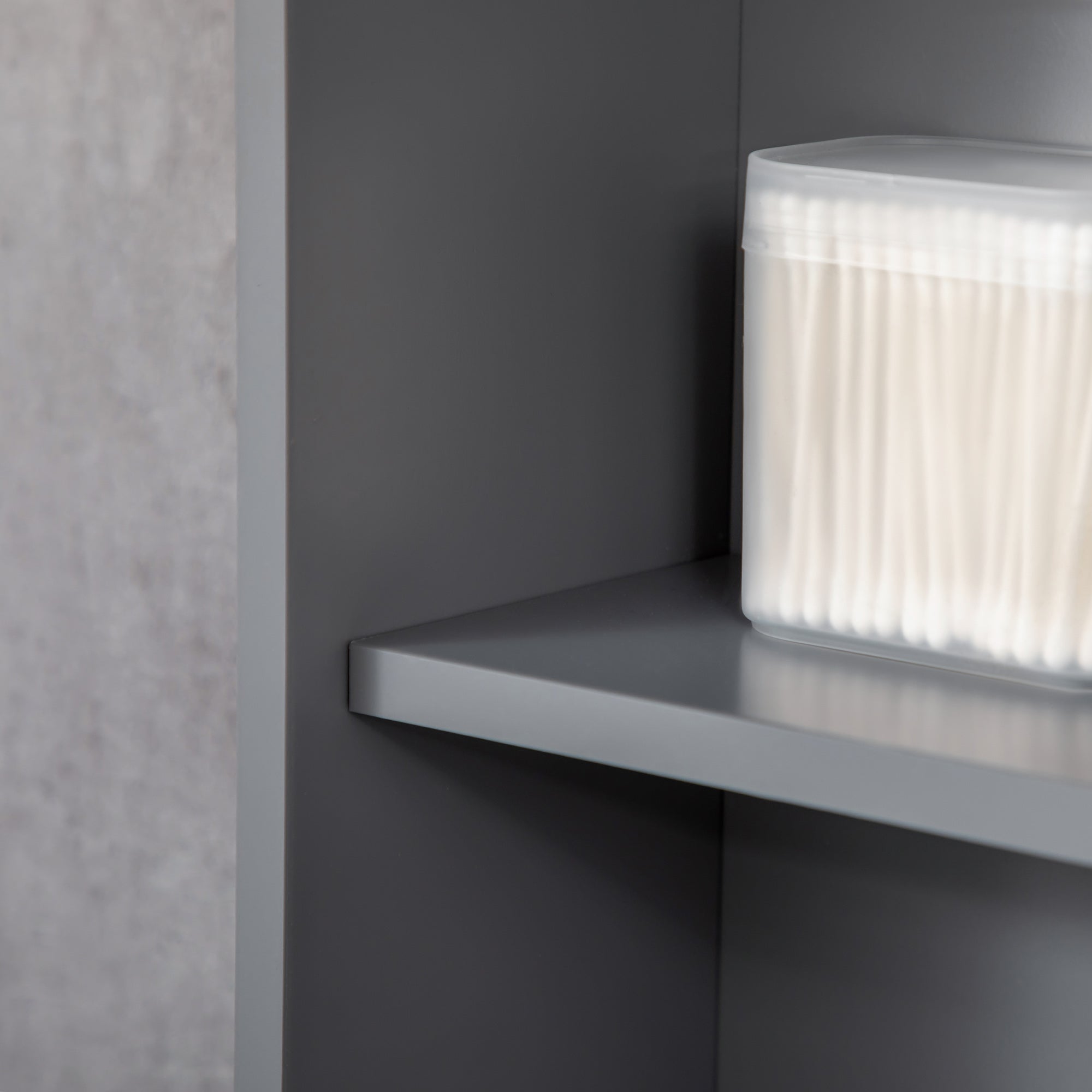 kleankin Bathroom Mirror Cabinet, Wall Mounted Medicine Cabinet, Storage Cupboard with Door and Shelves, Grey