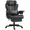 396 lbs Big & Tall Office Chair with Footrest Lumbar Support & Reclining, Black