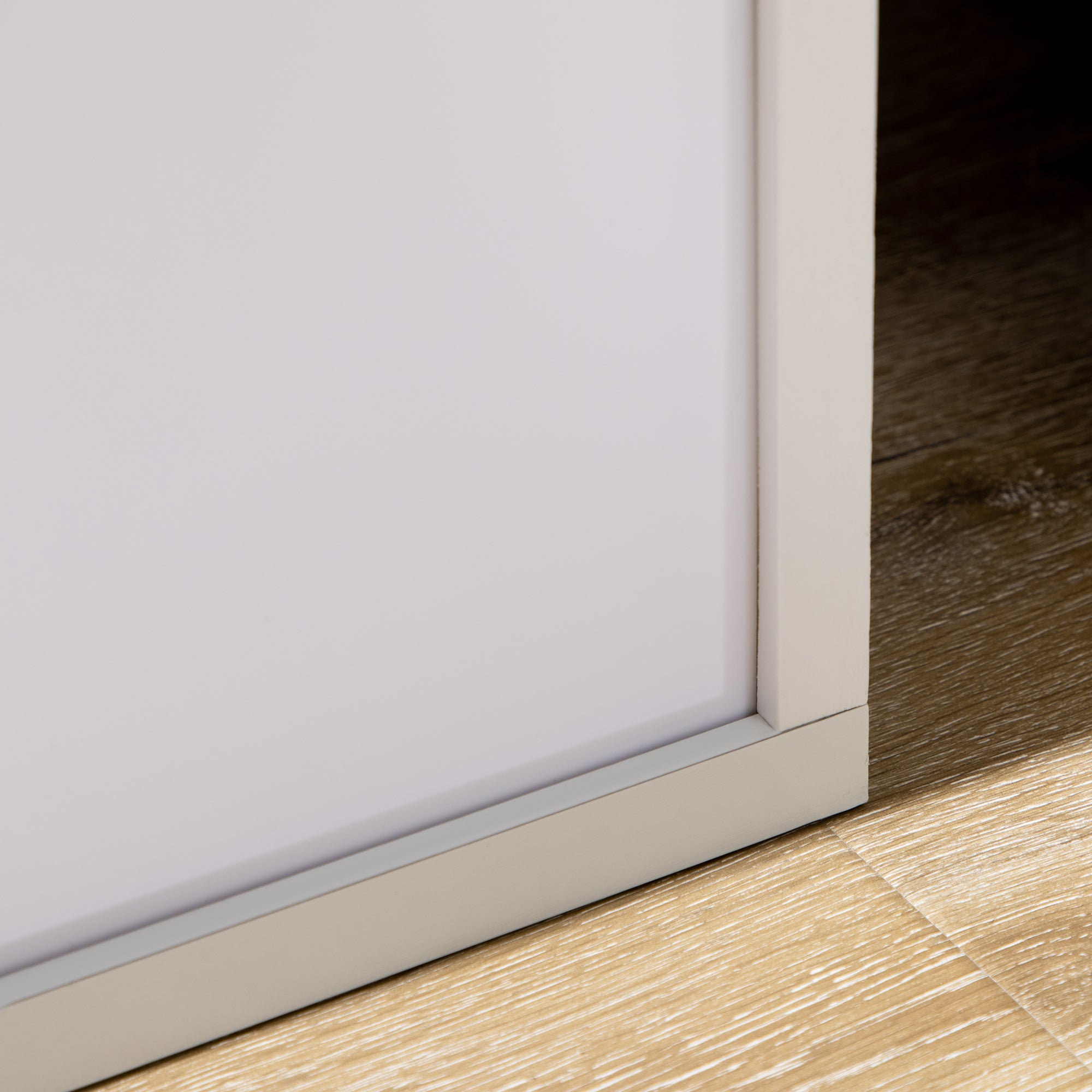 HOMCOM Floor Lamp with Shelves and Dual Light, Modern Corner Standing Lamp for Living Room, Bedroom, Bulb not Included, White