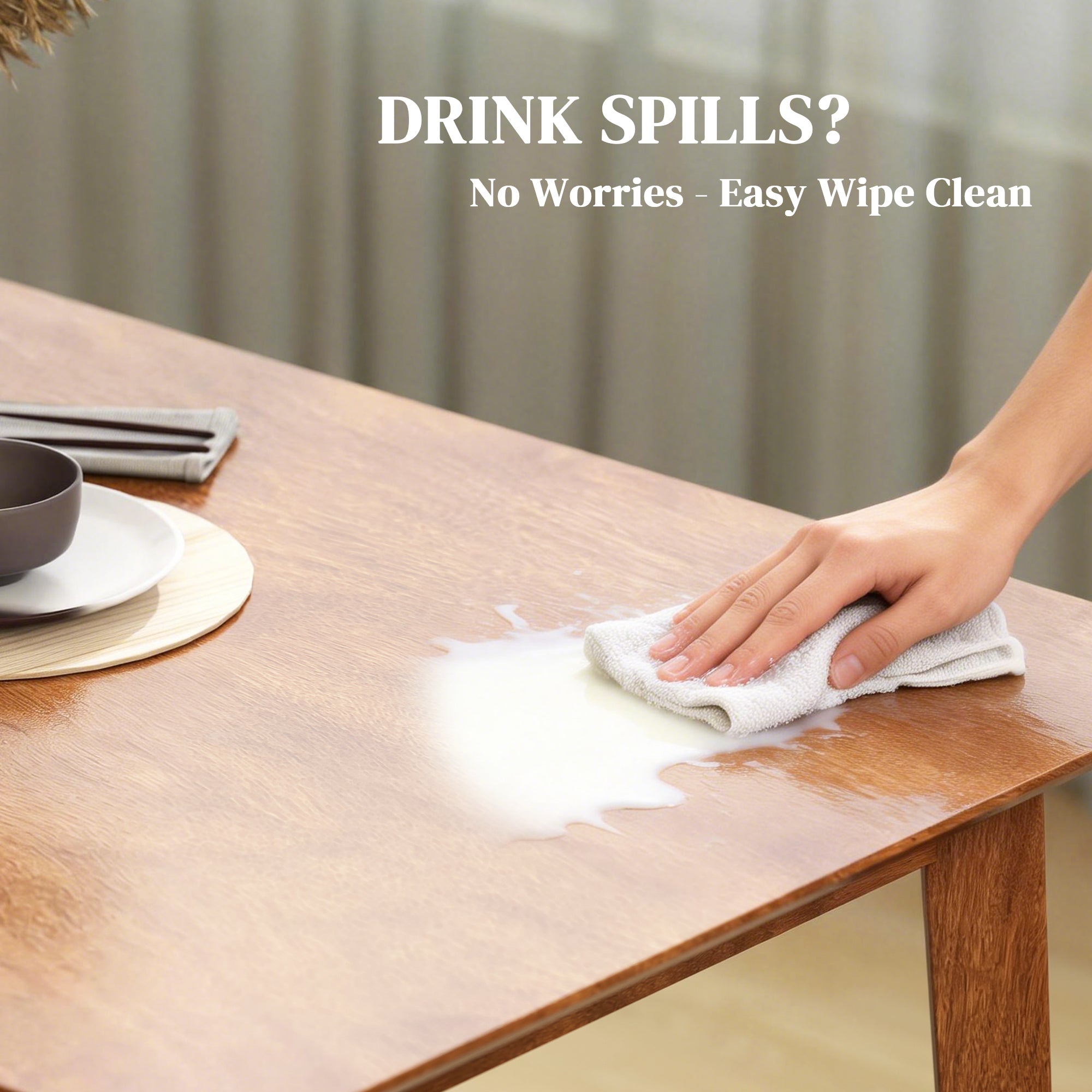 5-Piece Solid Wood Dining Table Set for 4, Farmhouse Kitchen Table and Chairs for Small Space, Dining Room, Breakfast Nook, Walnut