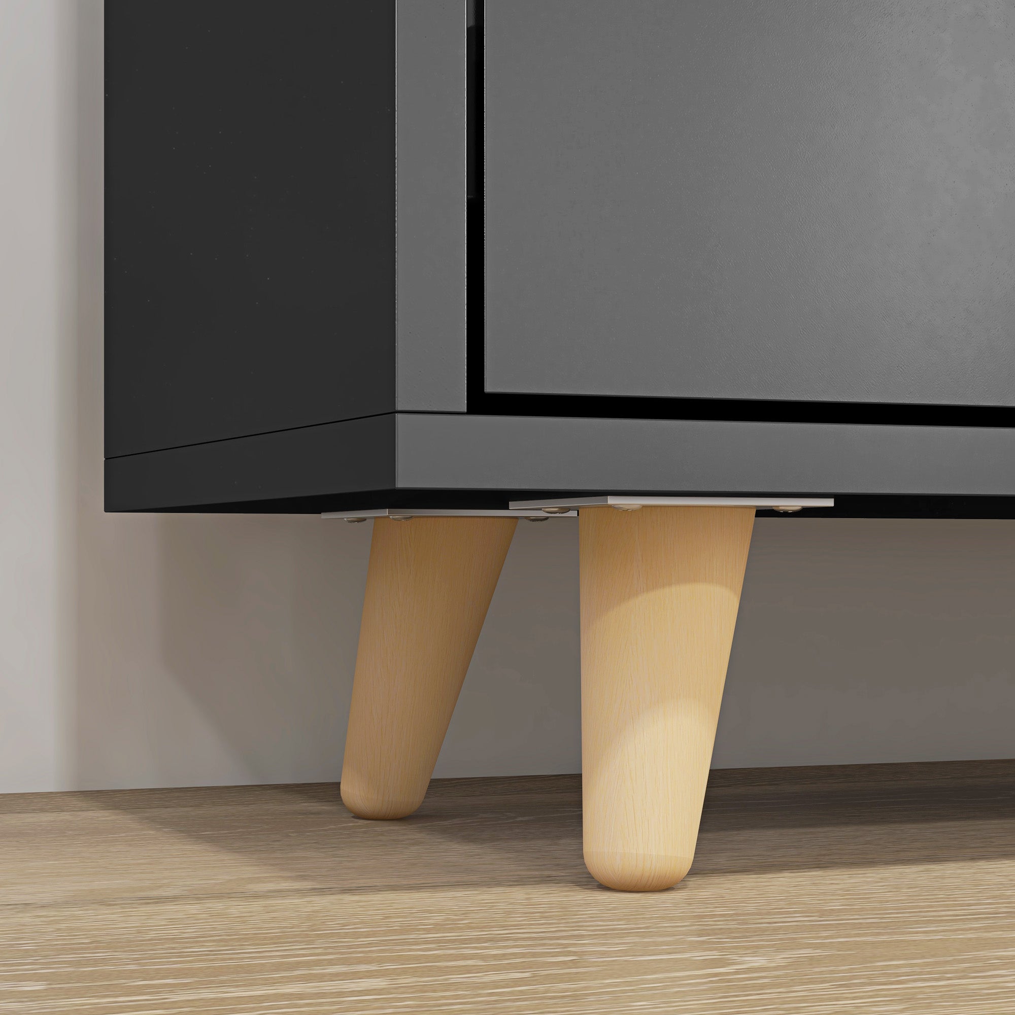 HOMCOM Narrow Shoe Cabinet, Shoe Storage Cabinet with 3 Flip Drawers and Adjustable Shelves, Entryway Shoe Rack Cabinet for 18-24 Pair of Shoes, Black