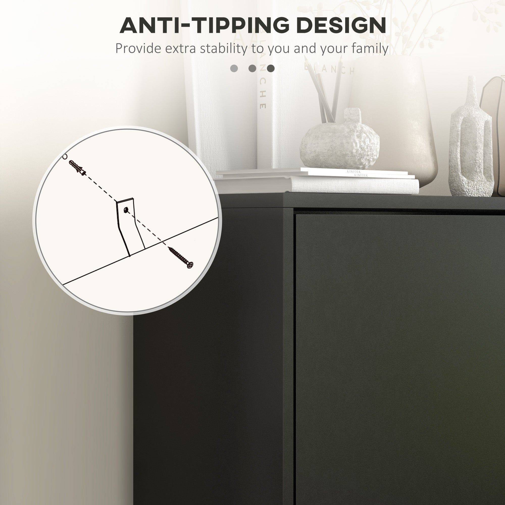 HOMCOM Narrow Shoe Cabinet, Shoe Storage Cabinet with 3 Flip Drawers and Adjustable Shelves, Entryway Shoe Rack Cabinet for 18-24 Pair of Shoes, Black