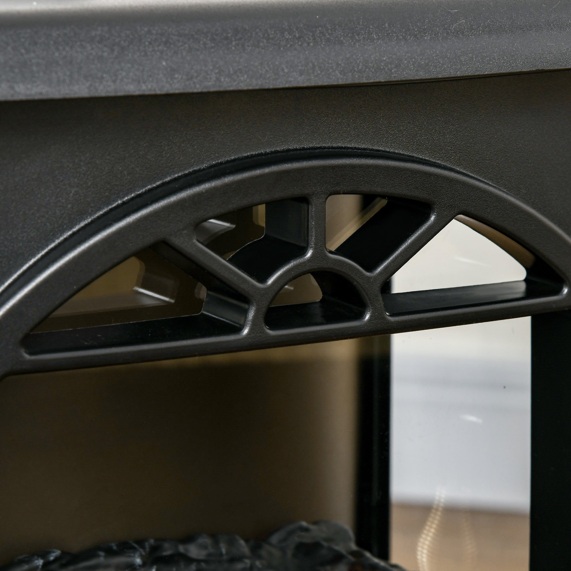 22" Infrared Electric Fireplace Stove, Freestanding Fireplace Heater with 3D Flame Effect, Adjustable Temperature, Timer, 1000W/1500W, Black