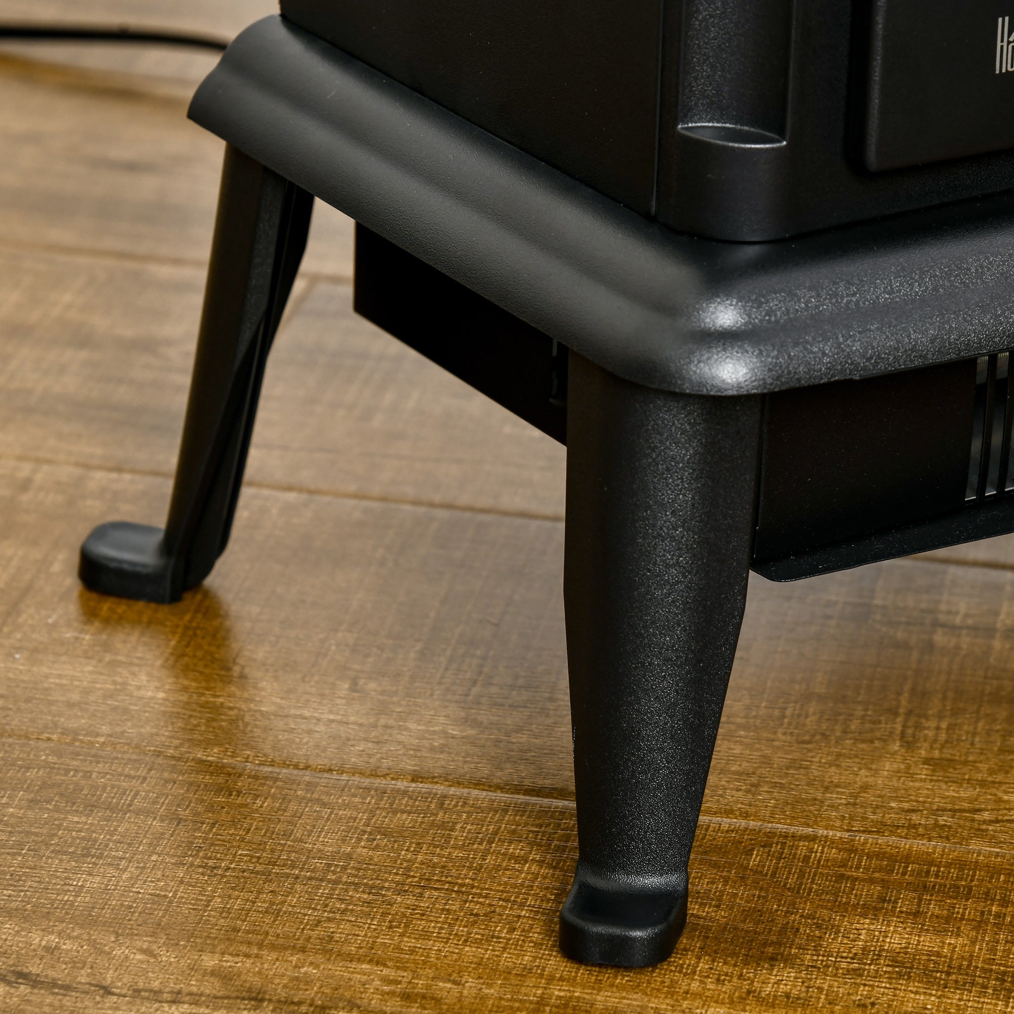 22" Infrared Electric Fireplace Stove, Freestanding Fireplace Heater with 3D Flame Effect, Adjustable Temperature, Timer, 1000W/1500W, Black