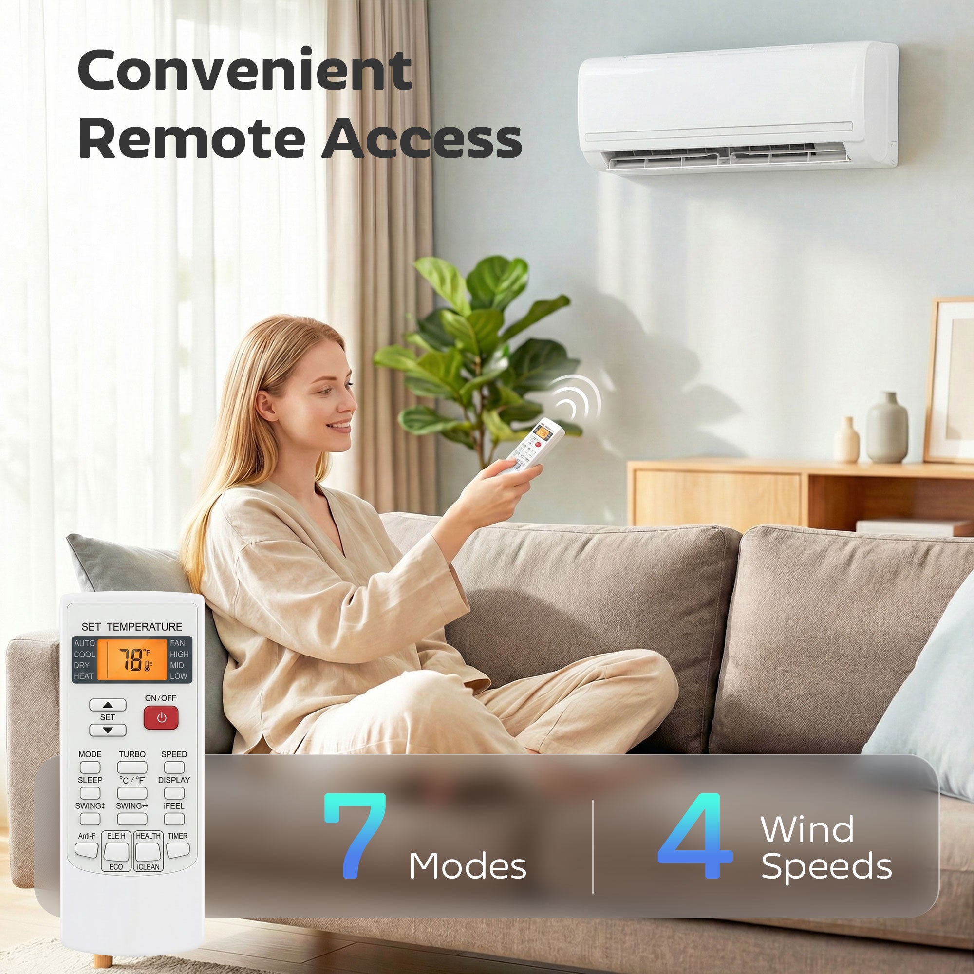 12000 BTU Mini Split Air Conditioner and Heat Pump, 22 SEER2 115V Energy Efficient Ductless Inverter AC Unit Cools up to 750 Sq.Ft, Complete Installation Kit