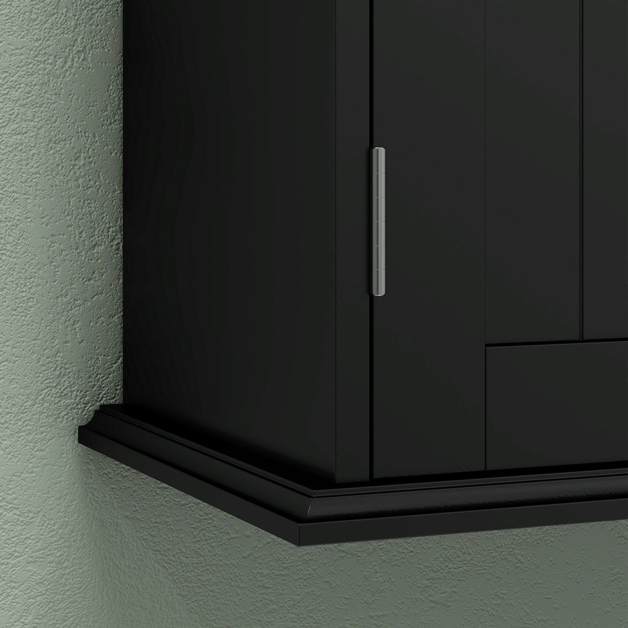 HOMCOM Medicine Cabinet, 3-Tier Bathroom Wall Cabinet with Adjustable Shelf and 2 Doors, Space Saver Bathroom Storage Cabinet Over Toilet, Black