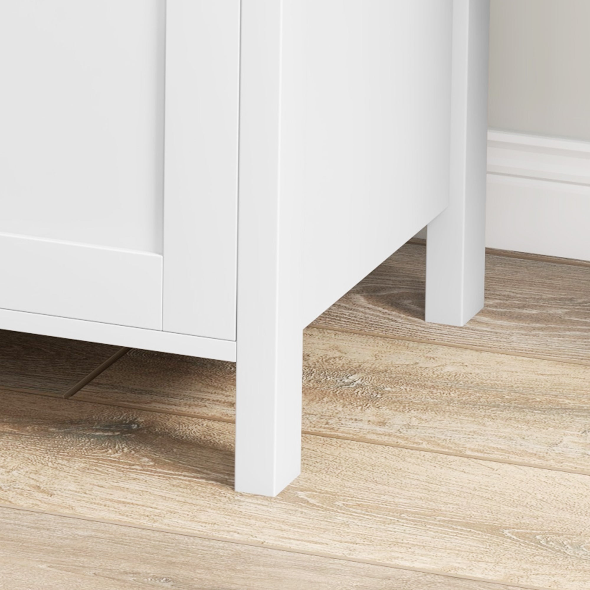 2 Drawer Filing Cabinet with Adjustable Hanging Bar for Letter, A4, White