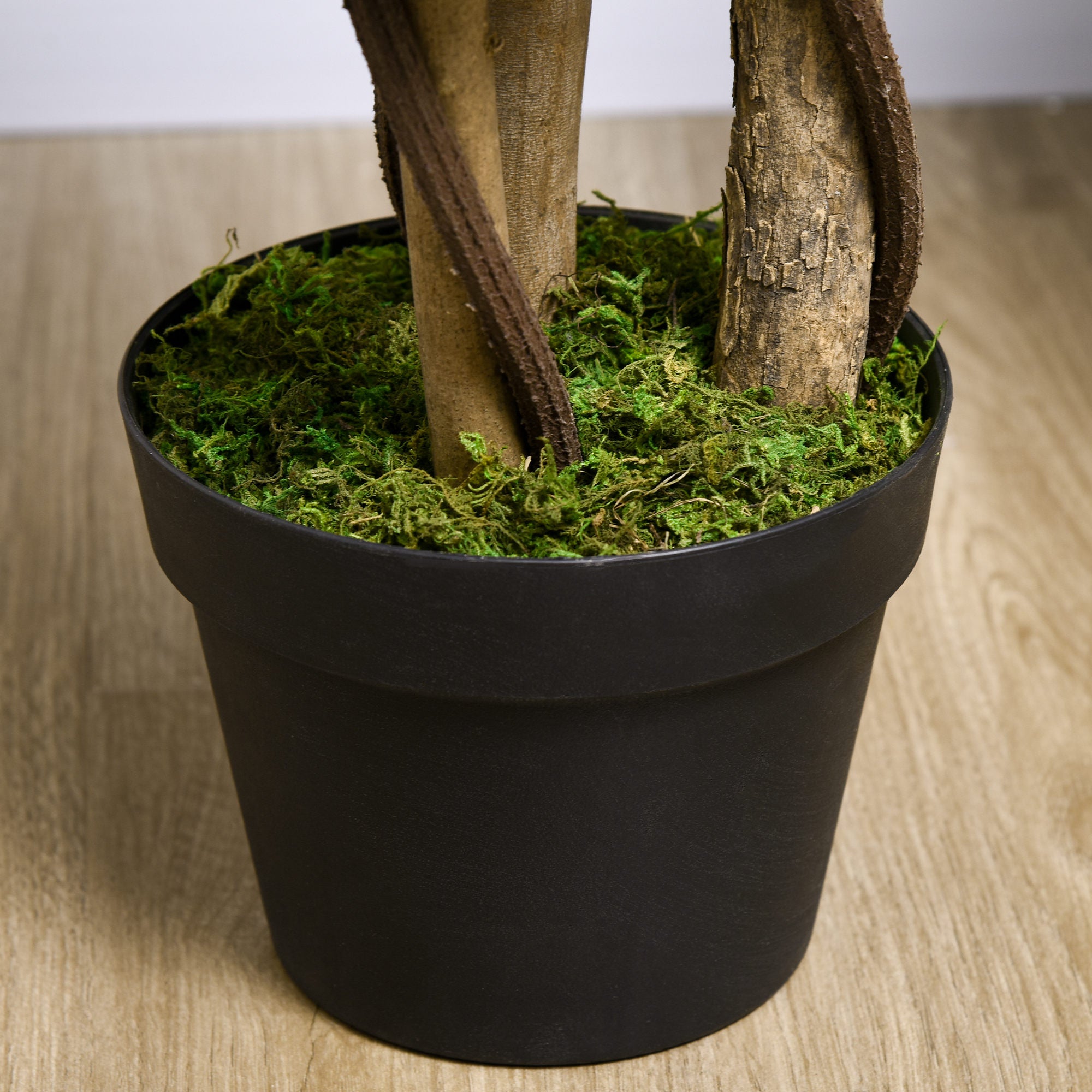 HOMCOM Decorative Artificial Plants Boxwood Ball Topiary Trees in Pot Fake Plants for Home Indoor Outdoor Decor, 90 cm