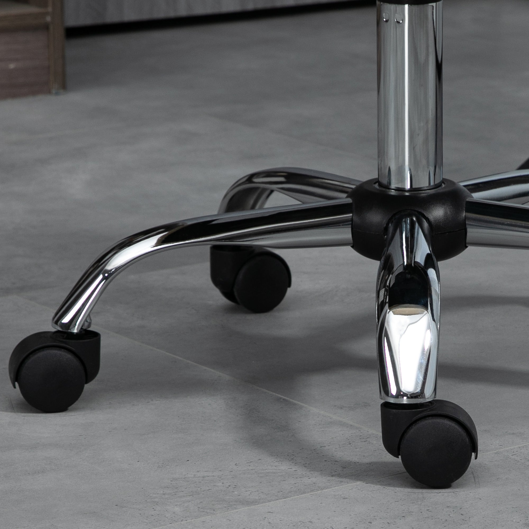 Vinsetto Office Chair, Armless Desk Chair, Adjustable Computer Swivel Chair with Rolling Wheels and Mesh Back for Home Work Study, Beige