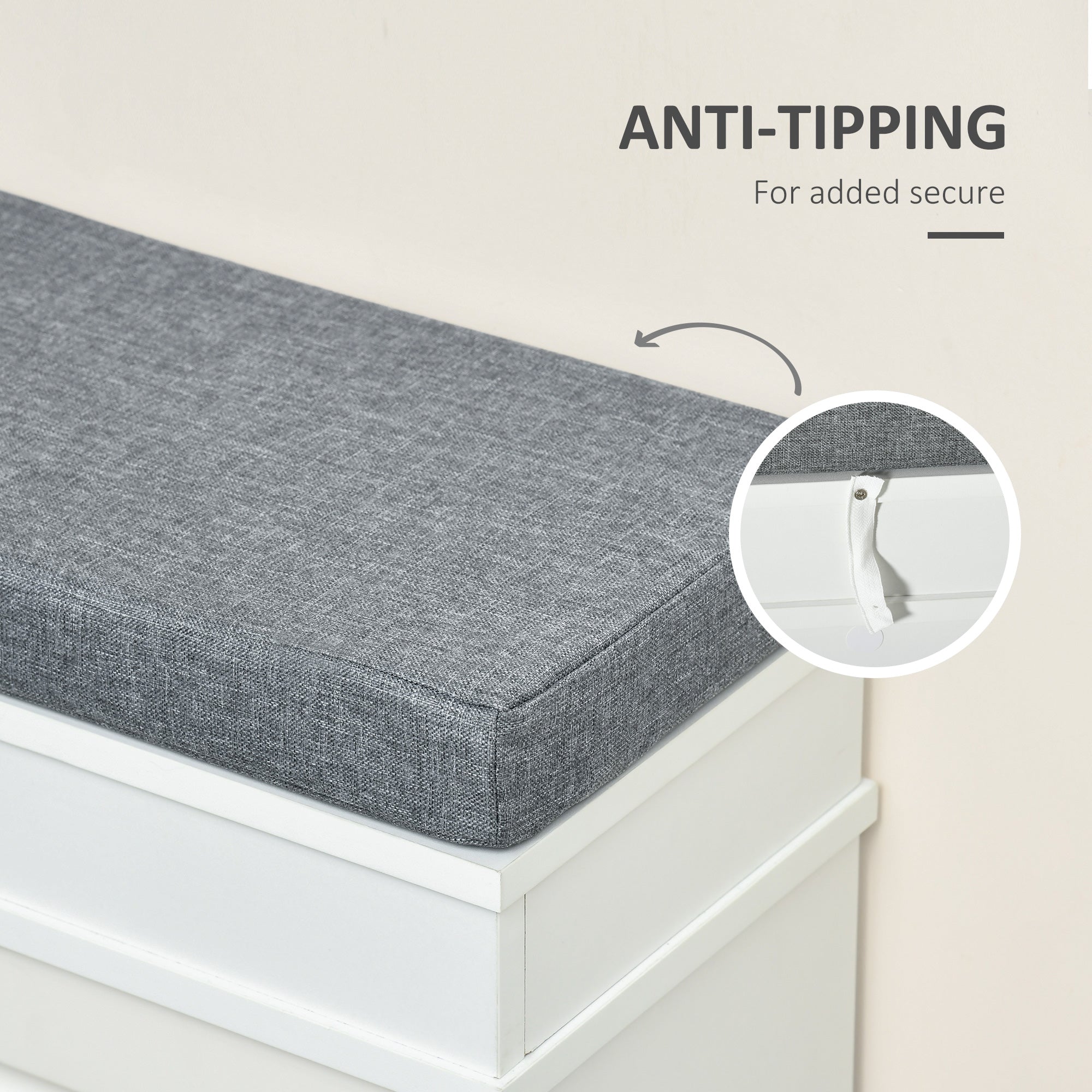 Modern Shoe Storage Bench w/ Cushion & 2 Drawers, Entryway Bench, Holds 8 Pairs, White - HOMCOM