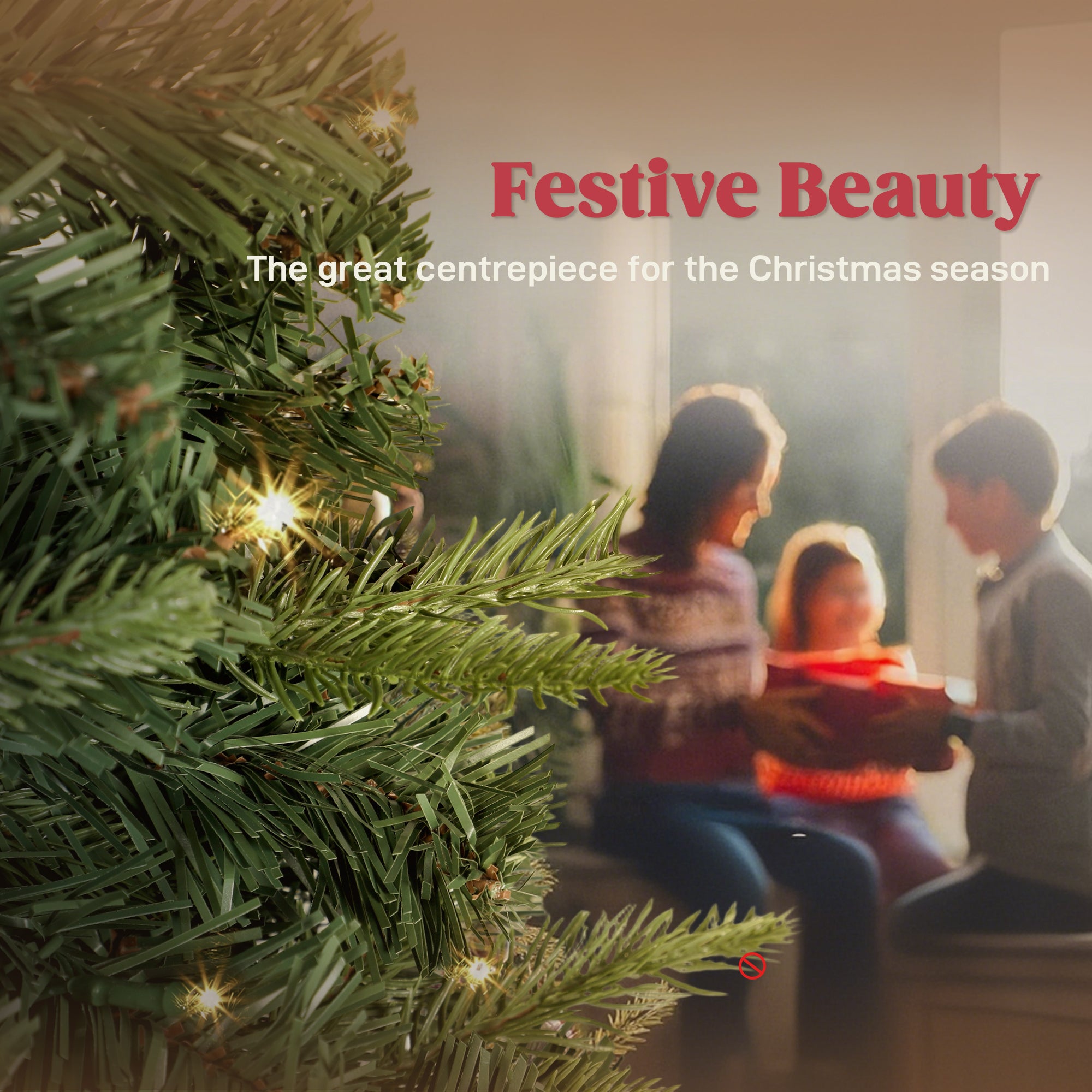 6 ft Prelit Pop Up Christmas Tree with 150 LED Lights, Collapsible Artificial Xmas Tree with Foldable Metal Stand for Home, Office, Holiday Decor, Easy Assembly, Green