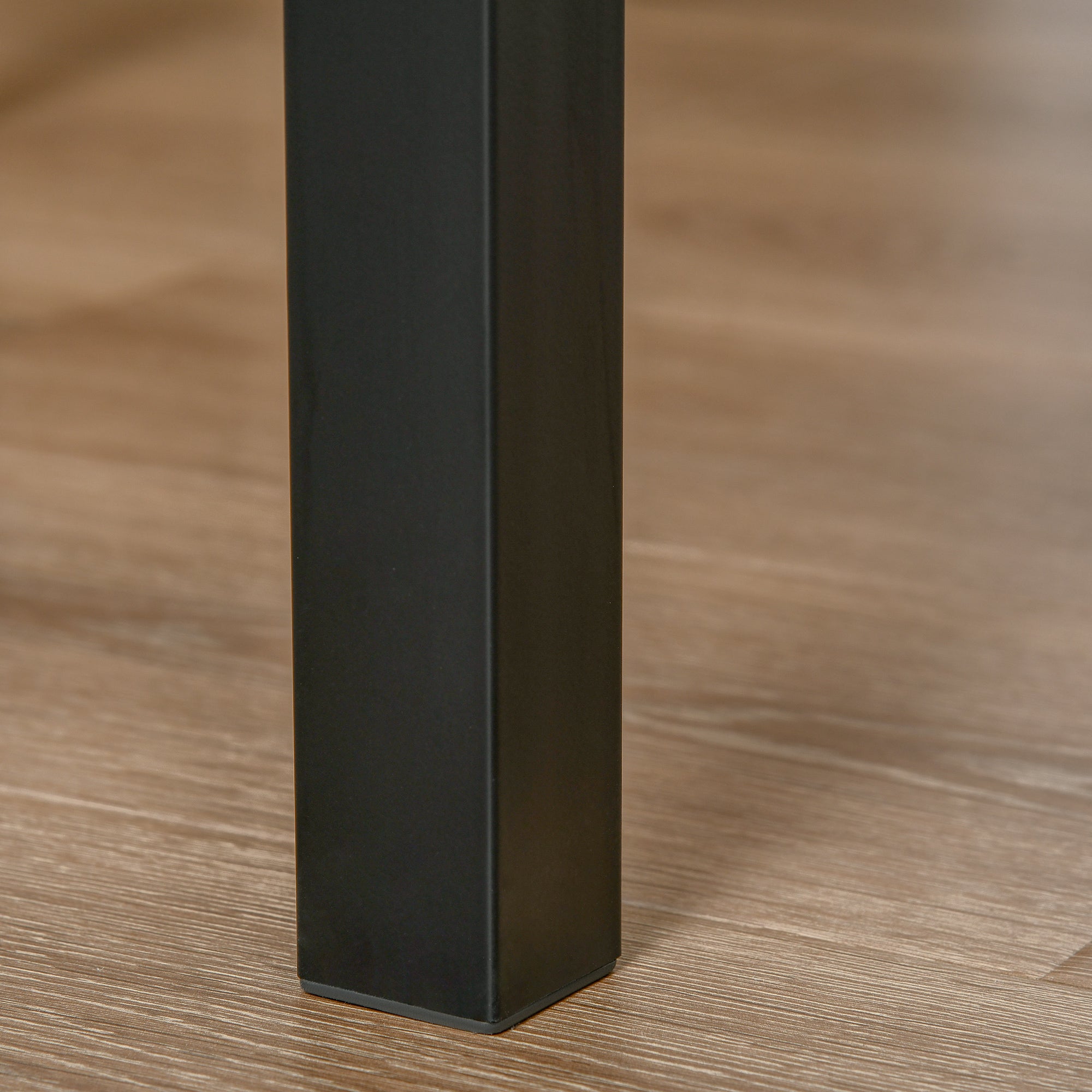 HOMCOM 3 Pieces Compact Dining Table 2 Chairs Set Wooden Metal Legs Bistro cafe Kitchen Breakfast Bar Home Furniture, Light Wood Grain