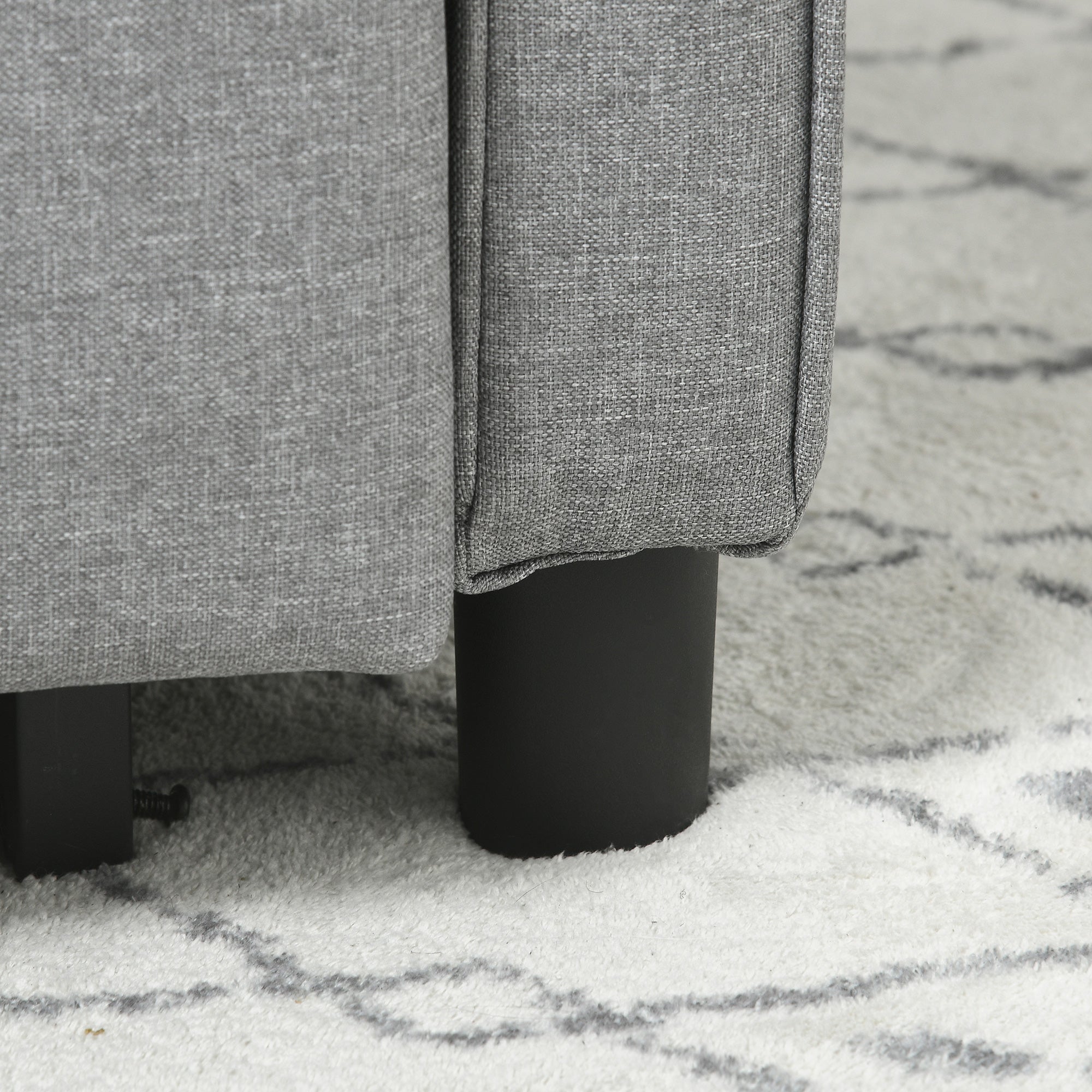 HOMCOM Compact Single Chair Bed, Pull Out Chair Bed, Convertible Sleeper Chair with Adjustable Backrest, Pillow, Side Pockets for Home Office, Bedroom, Living Room, Light Grey