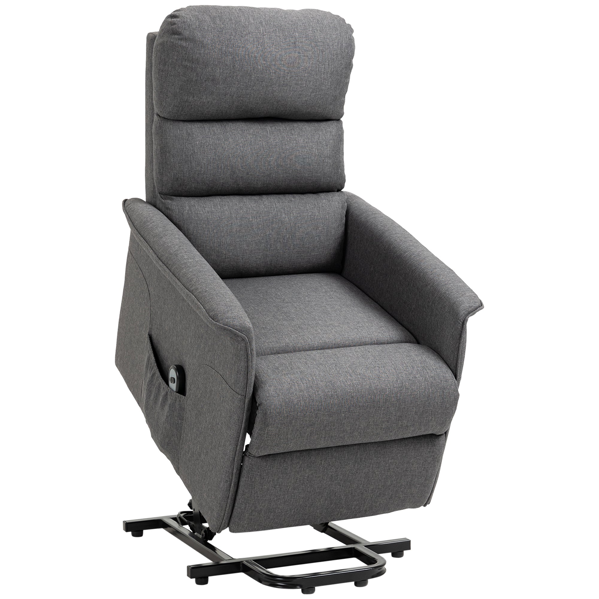 Electric Power Lift Recliner Chair for Seniors with Remote Control, Grey