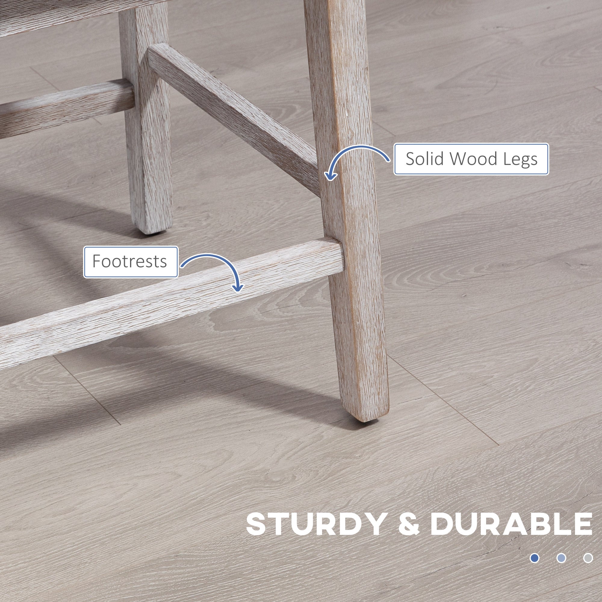 27" Counter Height Stools, Swivel, Linen Upholstery, Button Tufted, Blue