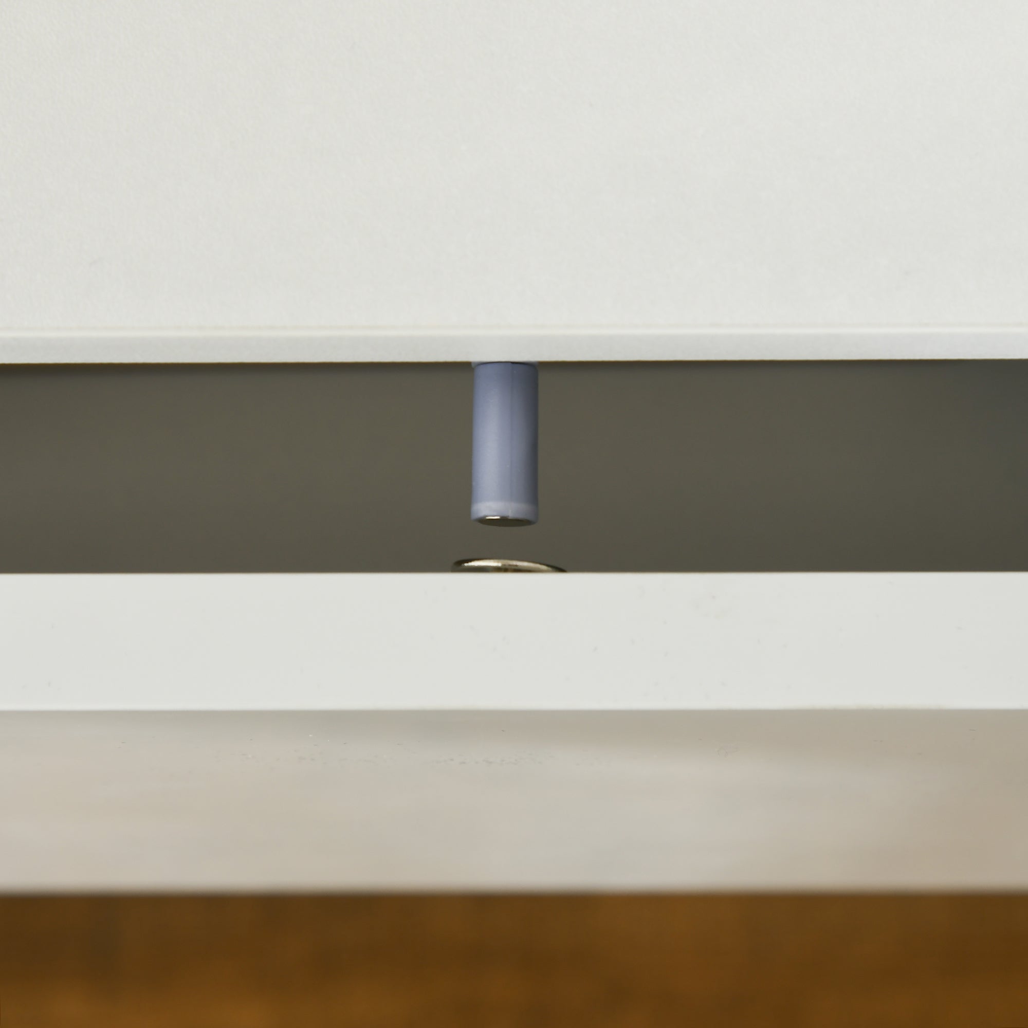 HOMCOM LED Nightstand with 2 Drawers, Bedside Table with 16 Colour, 4 Modes and Adjustable Brightness RGB LED Lights, Remote, White