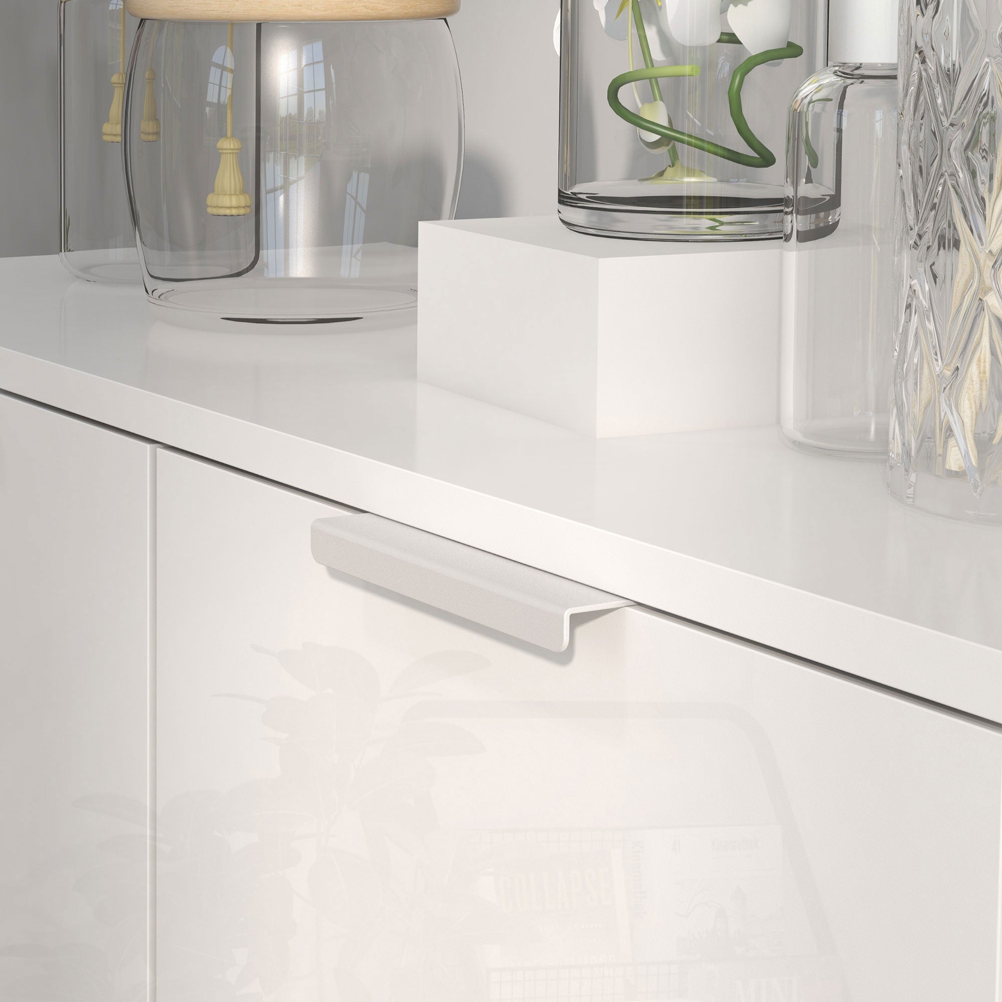 HOMCOM Shoe Cabinet, Compact Shoe Storage Cabinet with Soft-Close Hinges and Adjustable Shelves for 15-20 Pairs of Shoes, High Gloss White