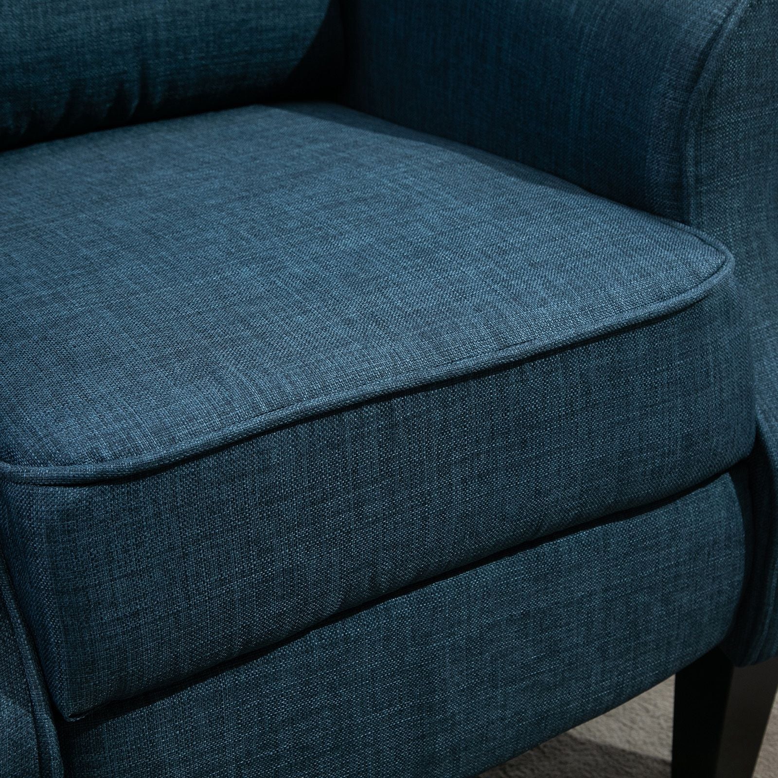 Vibration Massage Recliner Chair for Living Room with Heat Dark Blue