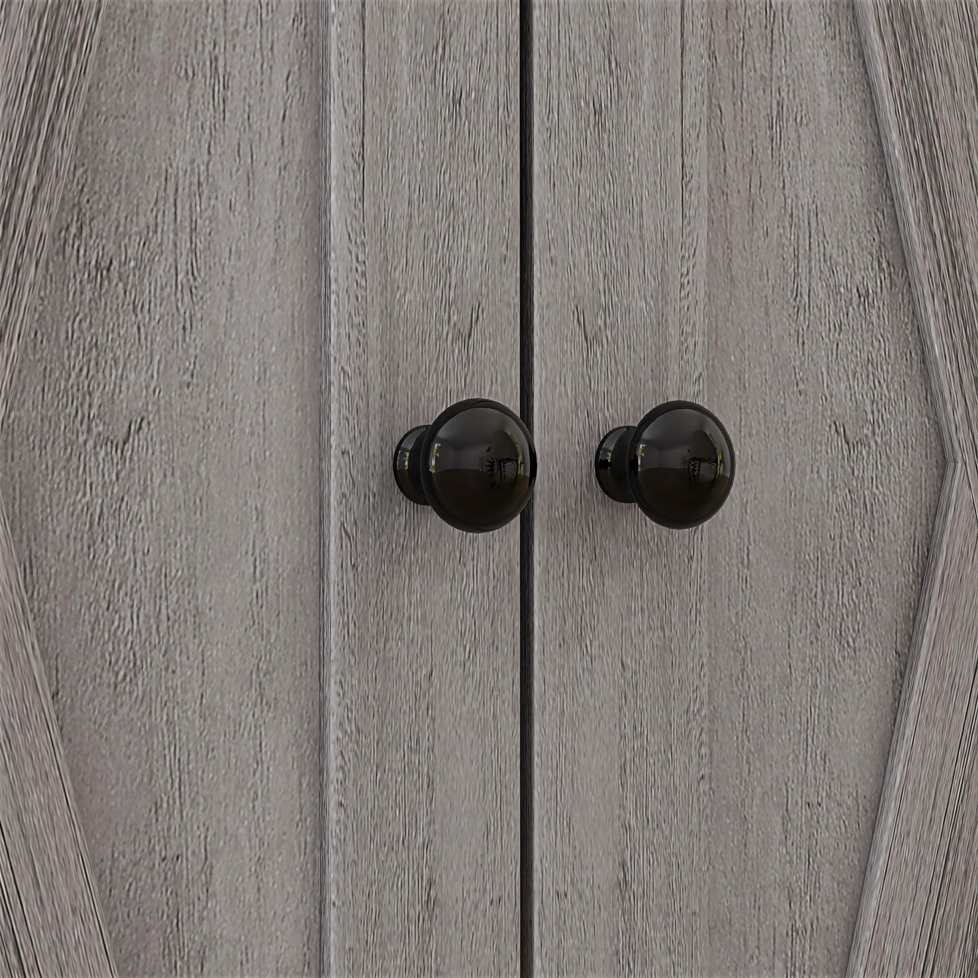 Farmhouse Sideboard Storage Cabinet with Doors and Drawer, 23.5"x11.75"x34.5", Gray