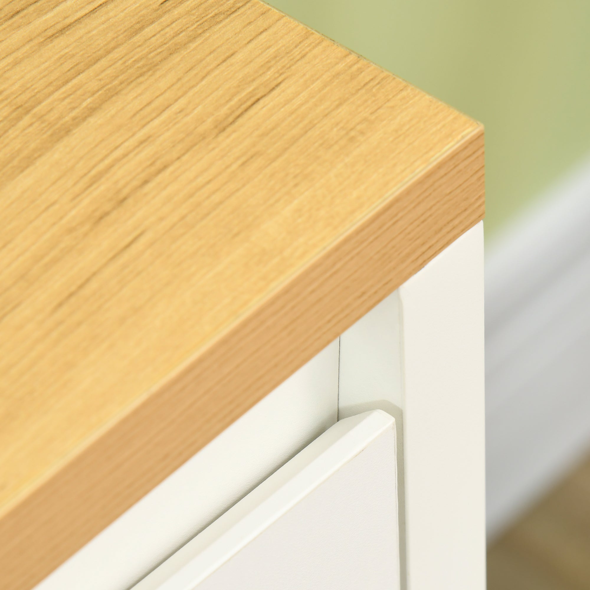 HOMCOM Storage Cabinet, Sideboard Buffet Cabinet with 4 Doors and Adjustable Shelves, Modern Kitchen Cabinet, White