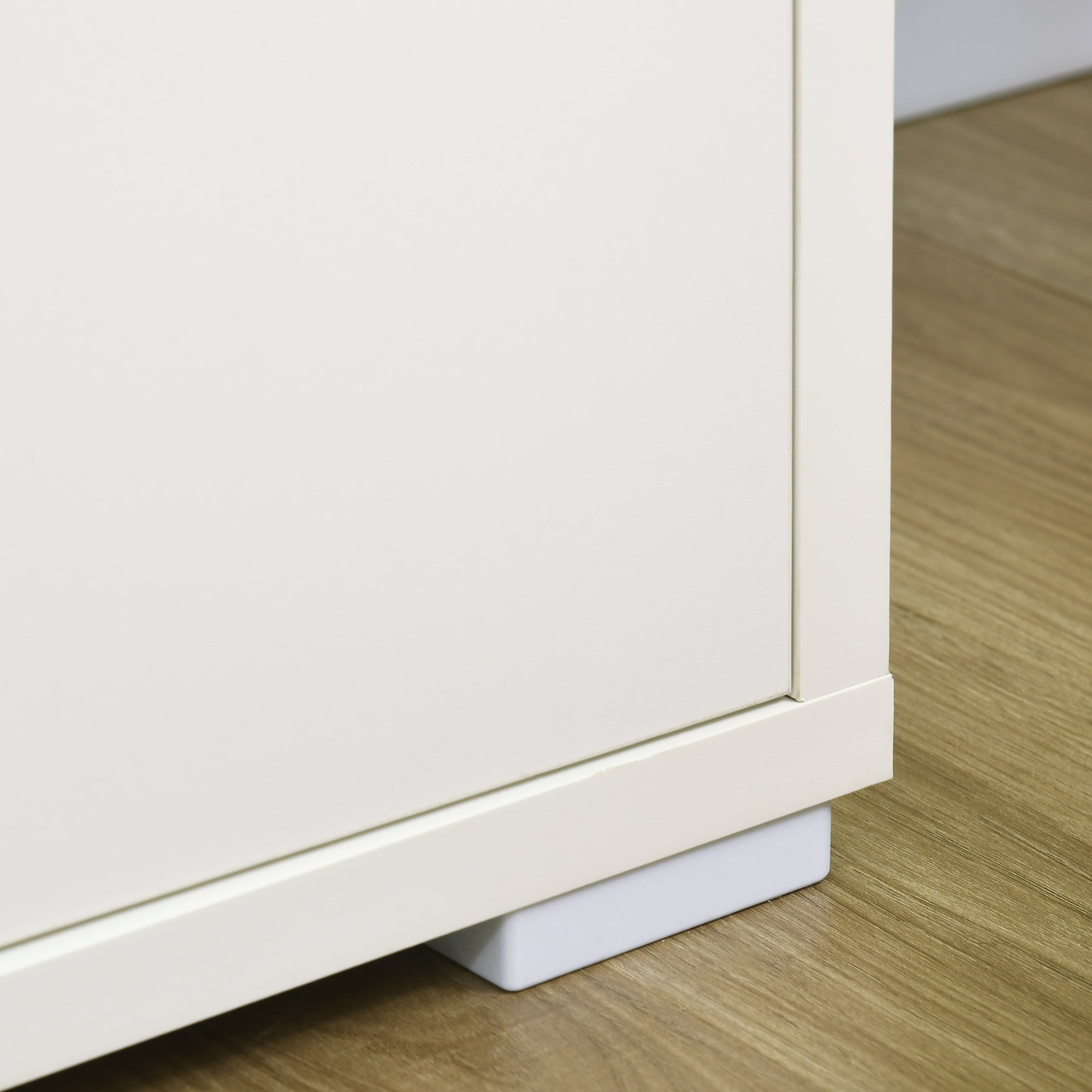 HOMCOM Storage Cabinet, Sideboard Buffet Cabinet with 4 Doors and Adjustable Shelves, Modern Kitchen Cabinet, White