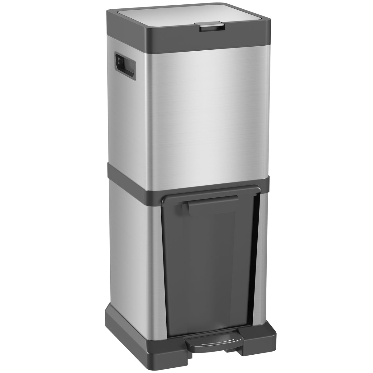pedal bins for kitchen Dual Bin, 20+14L Double Bin Recycling and Waste, Stainless Steel Vertical Bin with Tilt Out Bin, Soft-Close Lid, Removable Inner Buckets and Handles, Silver FitsT4 Sports Surfhandschuhe 3/4 petg-cf Product Type:Long Sleeve T-shirt Do not overload