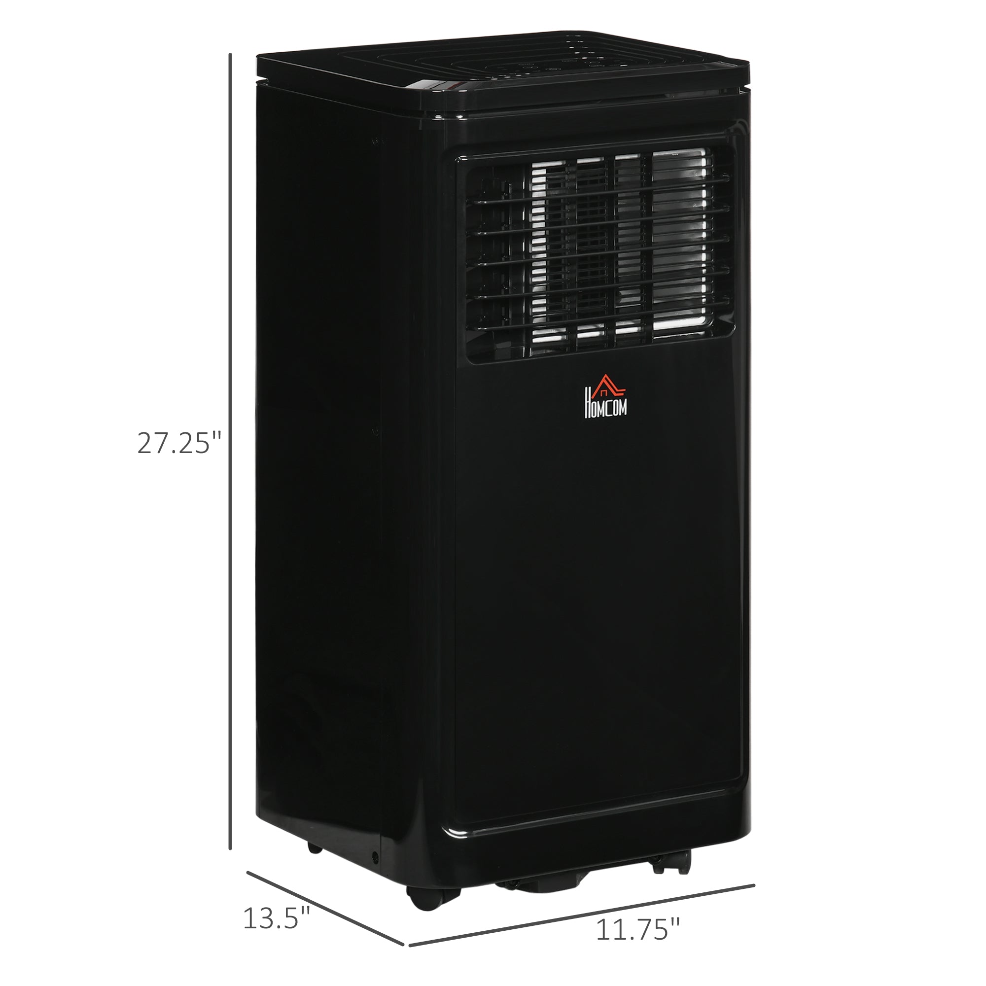 8,000 BTU Portable Air Conditioner, 344 Sq. Ft. Capacity, Evaporative Cooler, Black