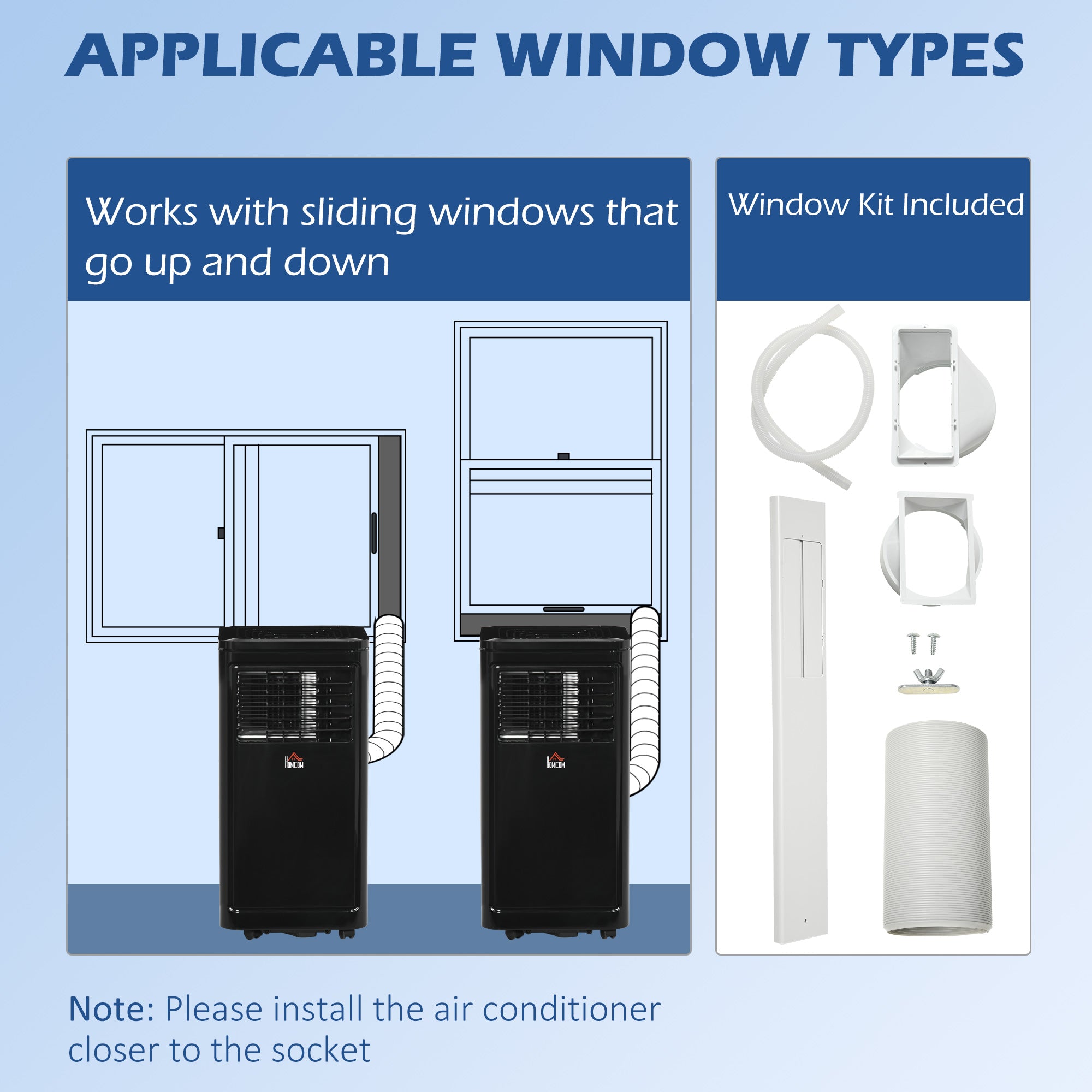 8,000 BTU Portable Air Conditioner, 344 Sq. Ft. Capacity, Evaporative Cooler, Black