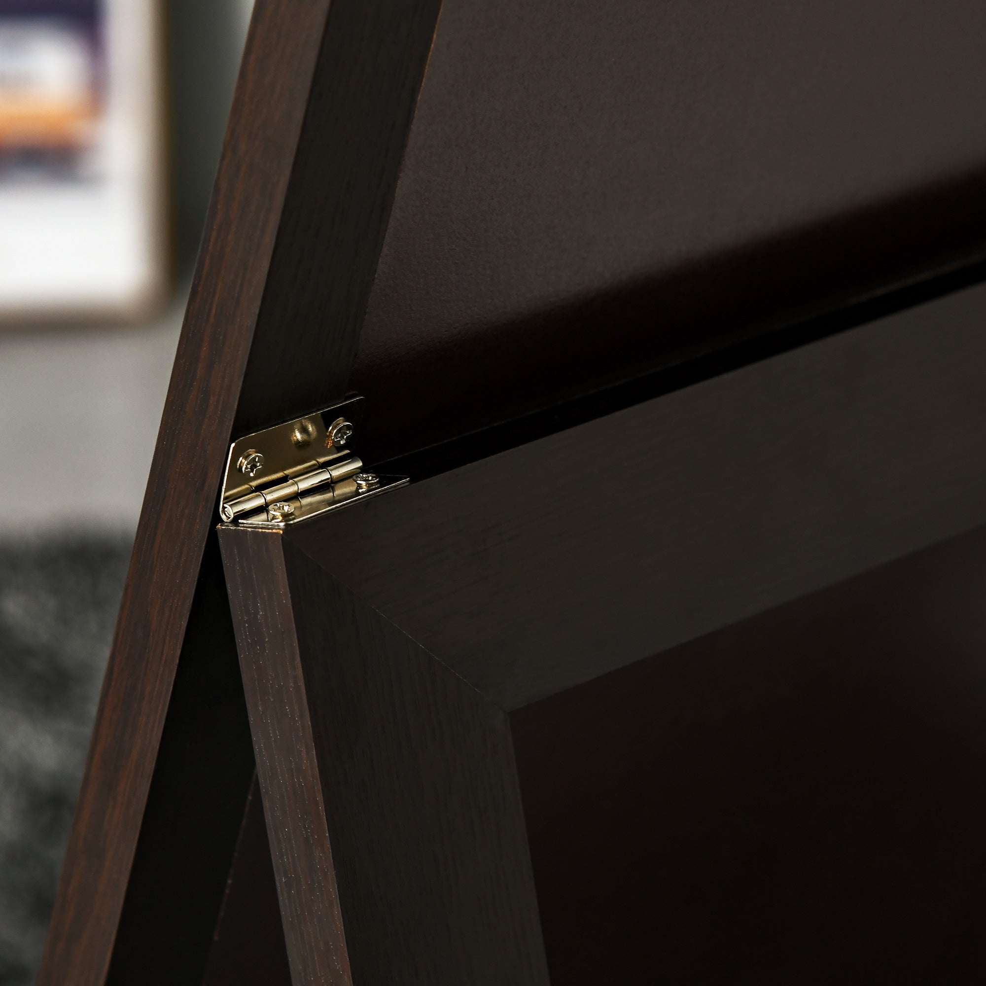 HOMCOM 58" x 20" Full Length Mirror, Floor Standing Mirror, Rectangular Full Body Mirror for Bedroom, Living Room, Brown