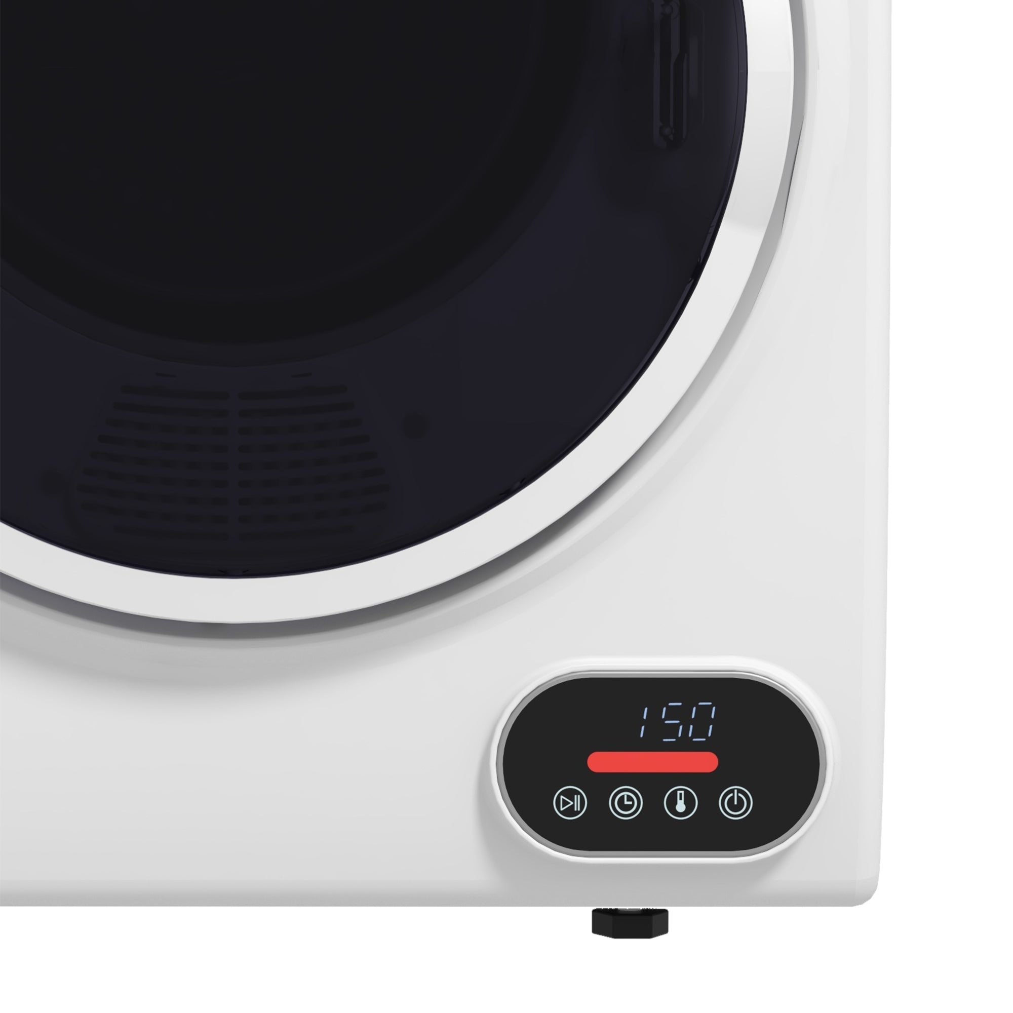 HOMCOM 850W 9lbs Electric Portable Compact Laundry Clothes Dryer, 1.5 cu.ft Portable Tumble Dryer with Stainless Steel Drum, for Apartment, Home, White