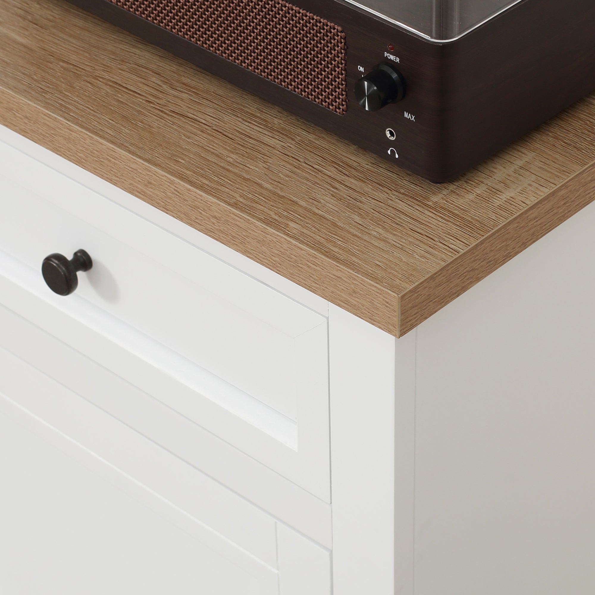 Sideboard Buffet Cabinet Kitchen Cabinet Coffee Bar Cabinet White - HOMCOM