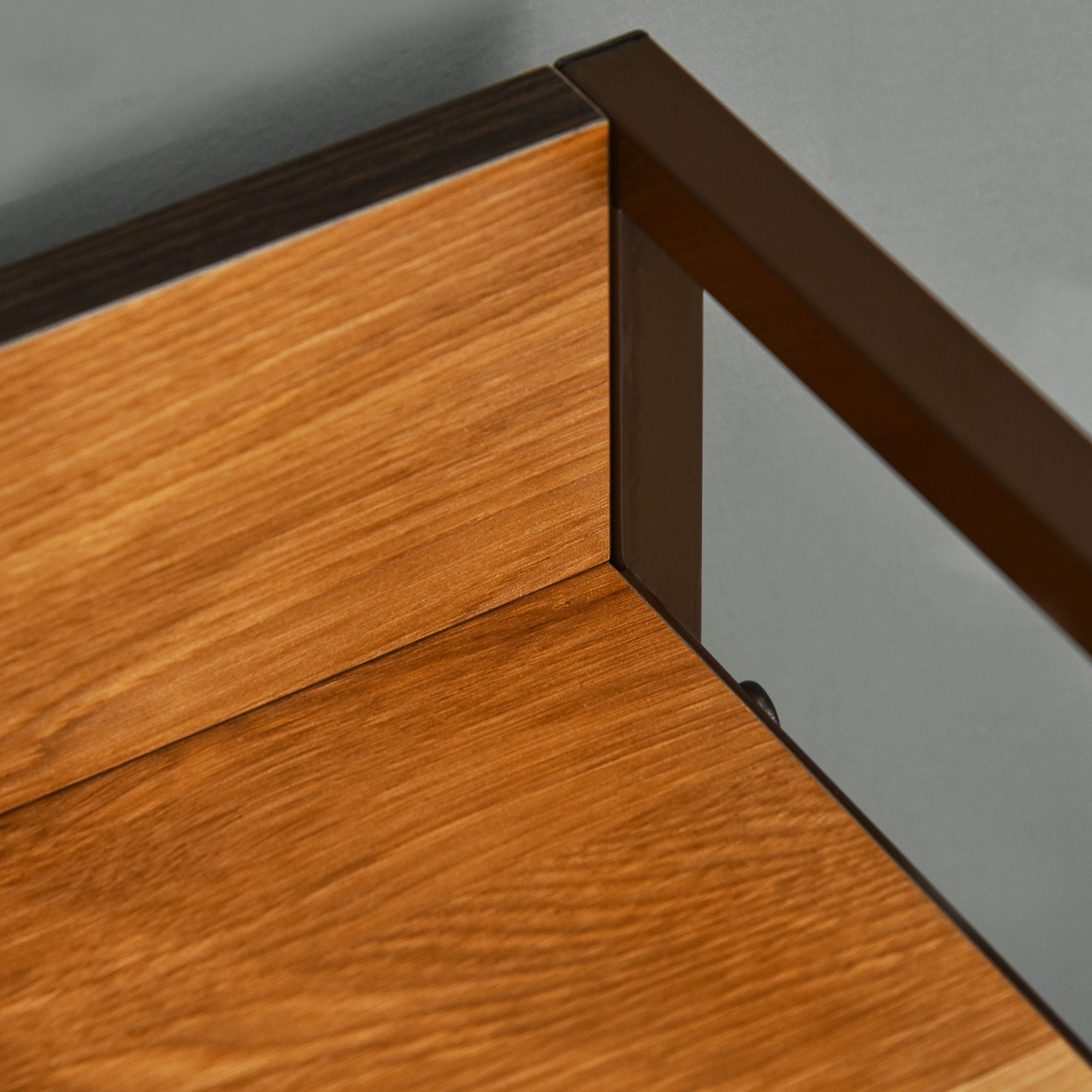 4-Drawer Dresser, Fabric Drawers, 3-Tier Storage Organizer for Bedroom Entryway, Tower Unit with Steel Frame and Wooden Top, Maple Wood