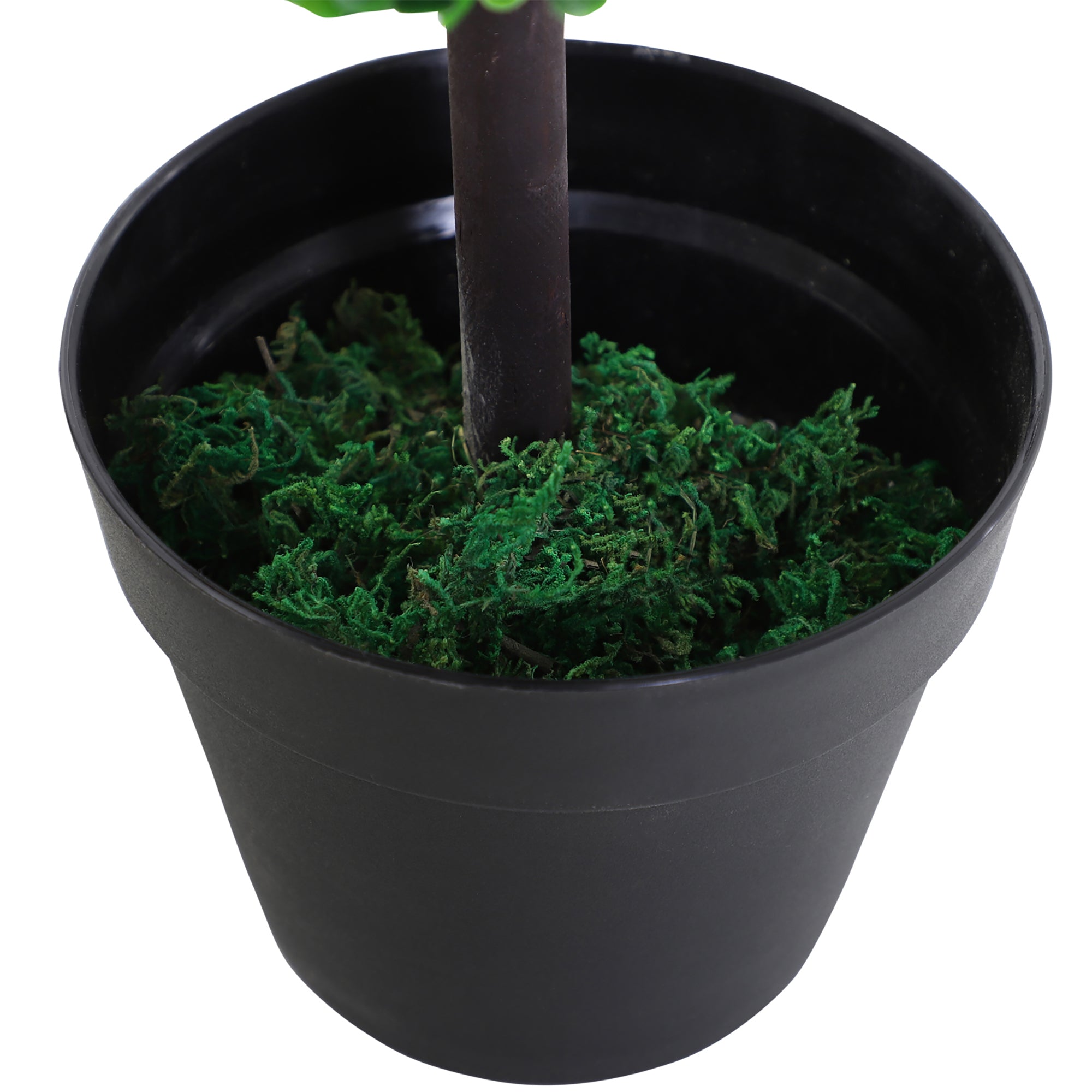 Artificial Boxwood Topiary Tree Set of 2, 44.1" Faux Boxwood Ball Tree in Pot, Fake Plant for Outdoor Indoor Home Office Decor, Green