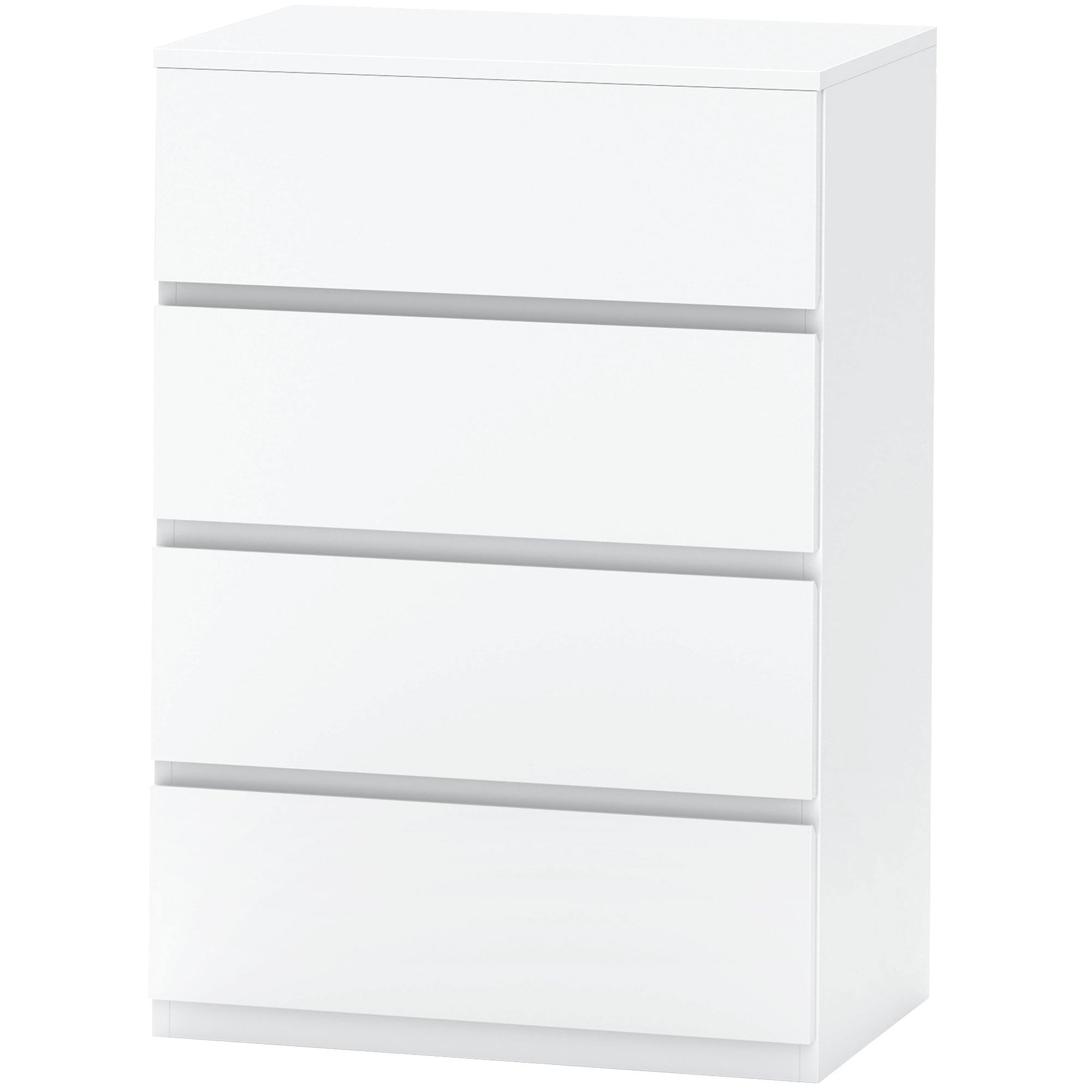 HOMCOM Chest of Drawer, 4 Drawers Storage Cabinet Freestanding Drawer Unit for Bedroom, White