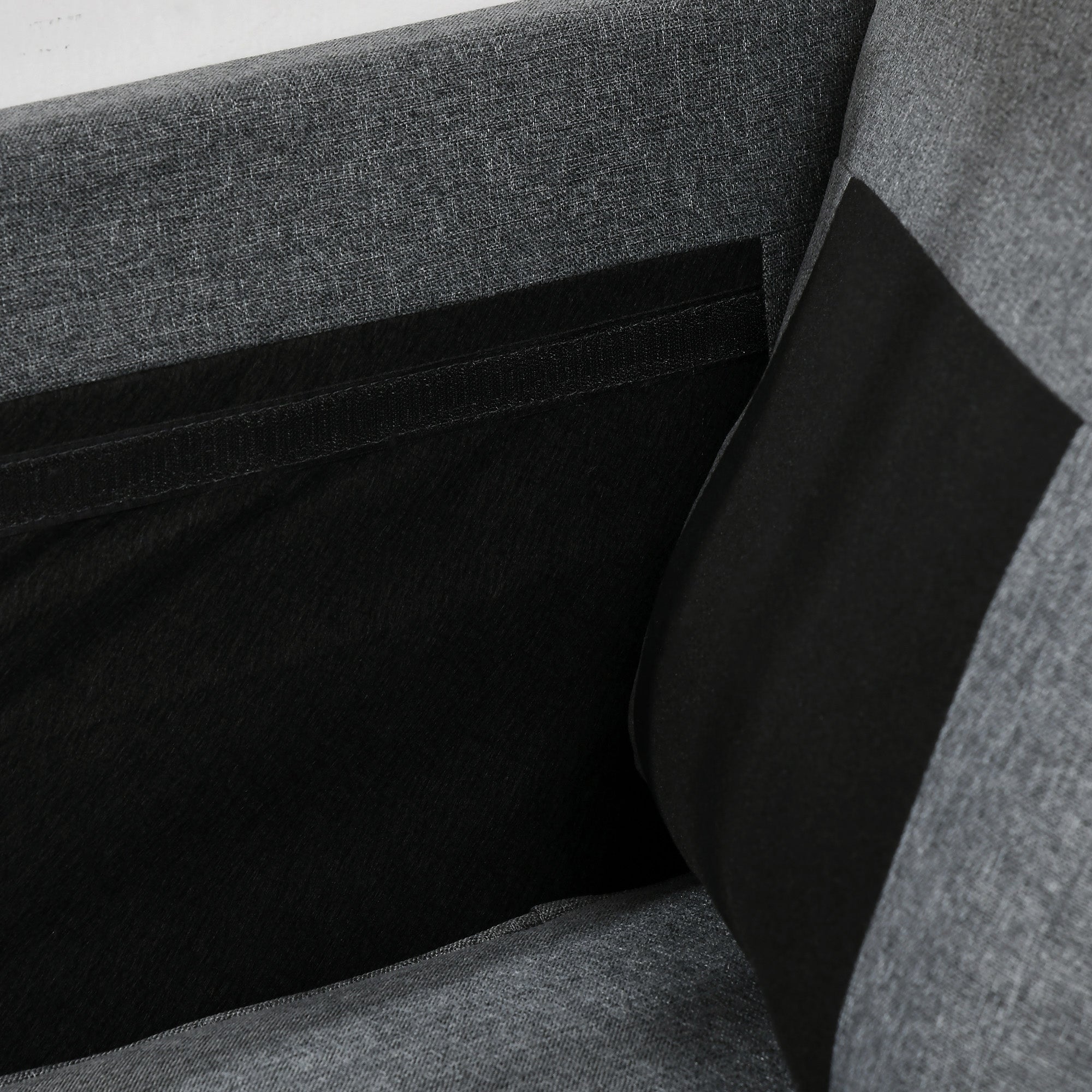 HOMCOM 2 Seater Sofa, Fabric Sofa Couch with Nailhead Trim Rolled Arm and Slatted Wood Frame, Upholstered Loveseat Sofa Settee for Living Room, Bedroom, Home Office, Charcoal Grey