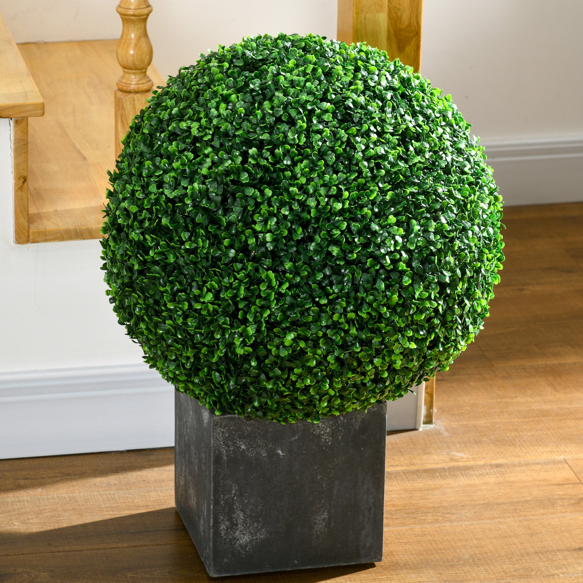 2 Pack Artificial Tree Boxwood Topiary Balls, 19.75 Inch