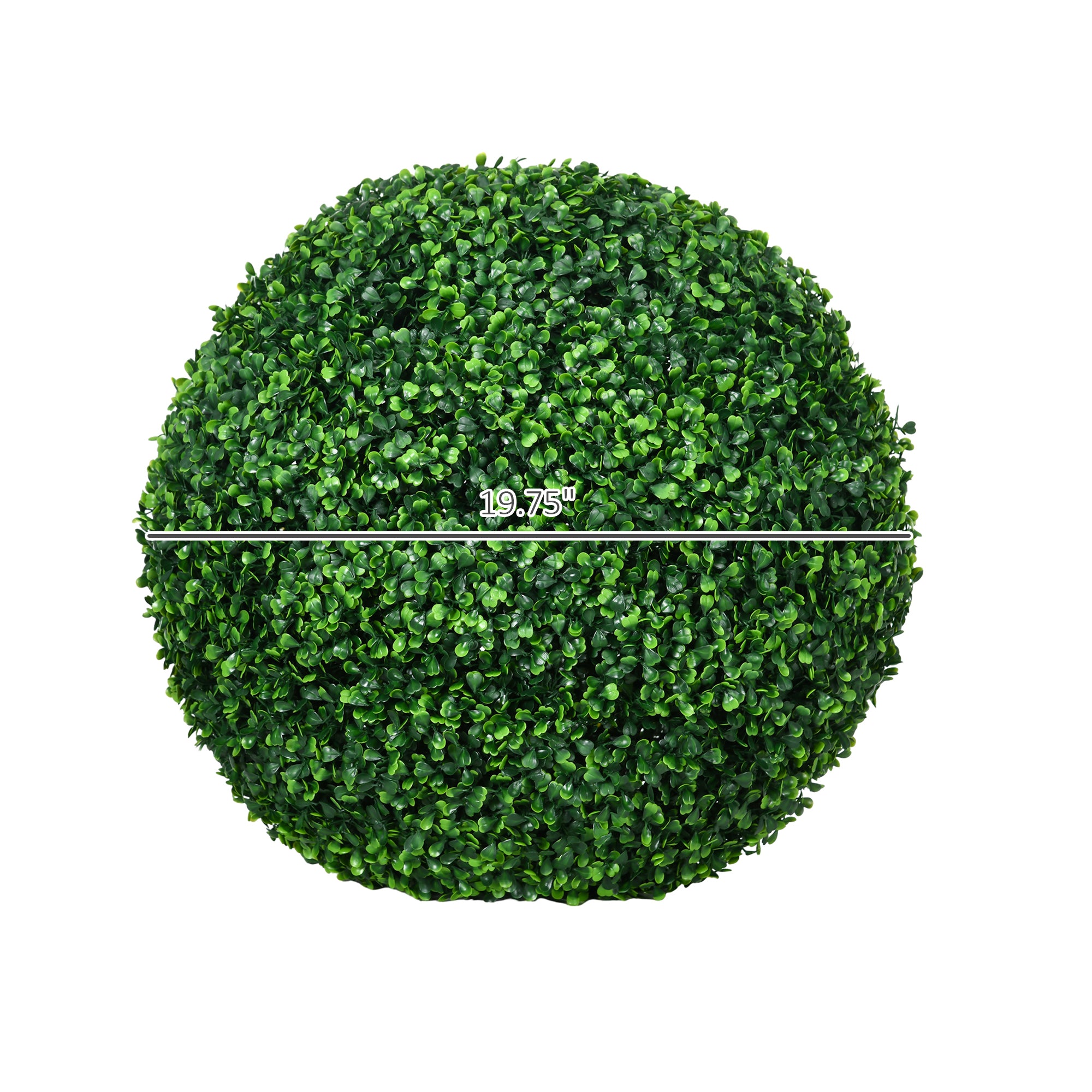 2 Pack Artificial Tree Boxwood Topiary Balls, 19.75 Inch