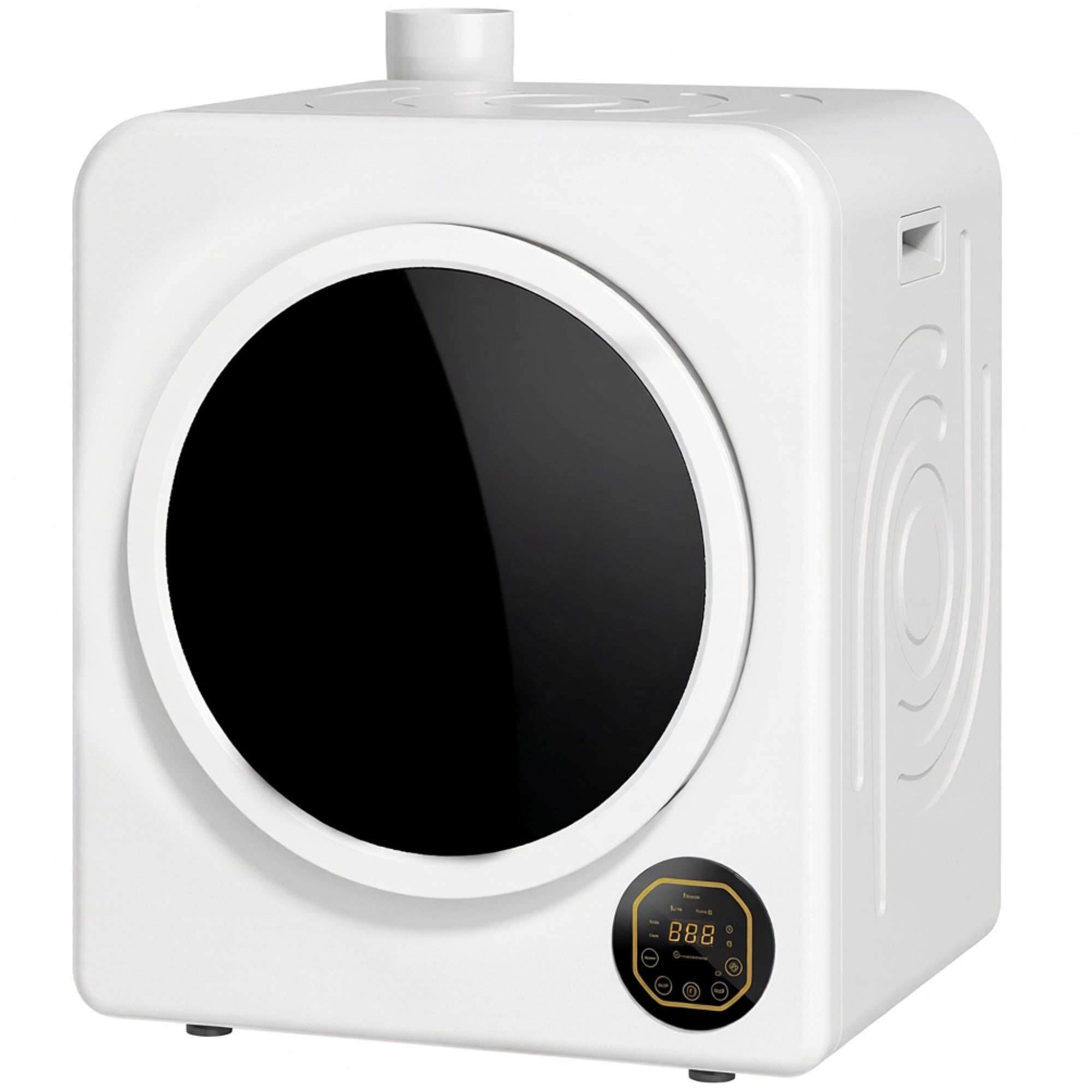 Electric Portable Clothes Dryer, 18 lbs Compact Laundry Dryer 1300W with Stainless Steel Tub, Touch Panel, 6 Drying Modes, Front Load Drying Machine for Apartments, Dorms