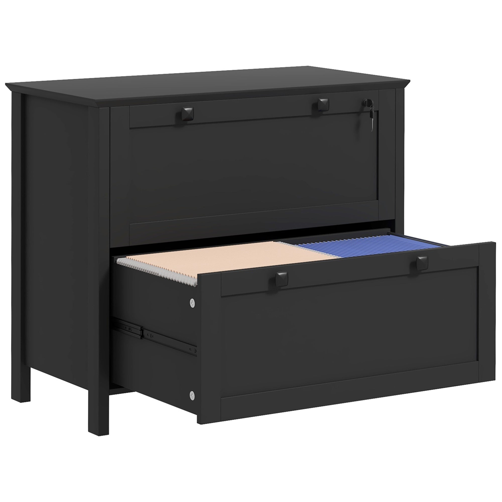 2 Drawer File Cabinet with Lock