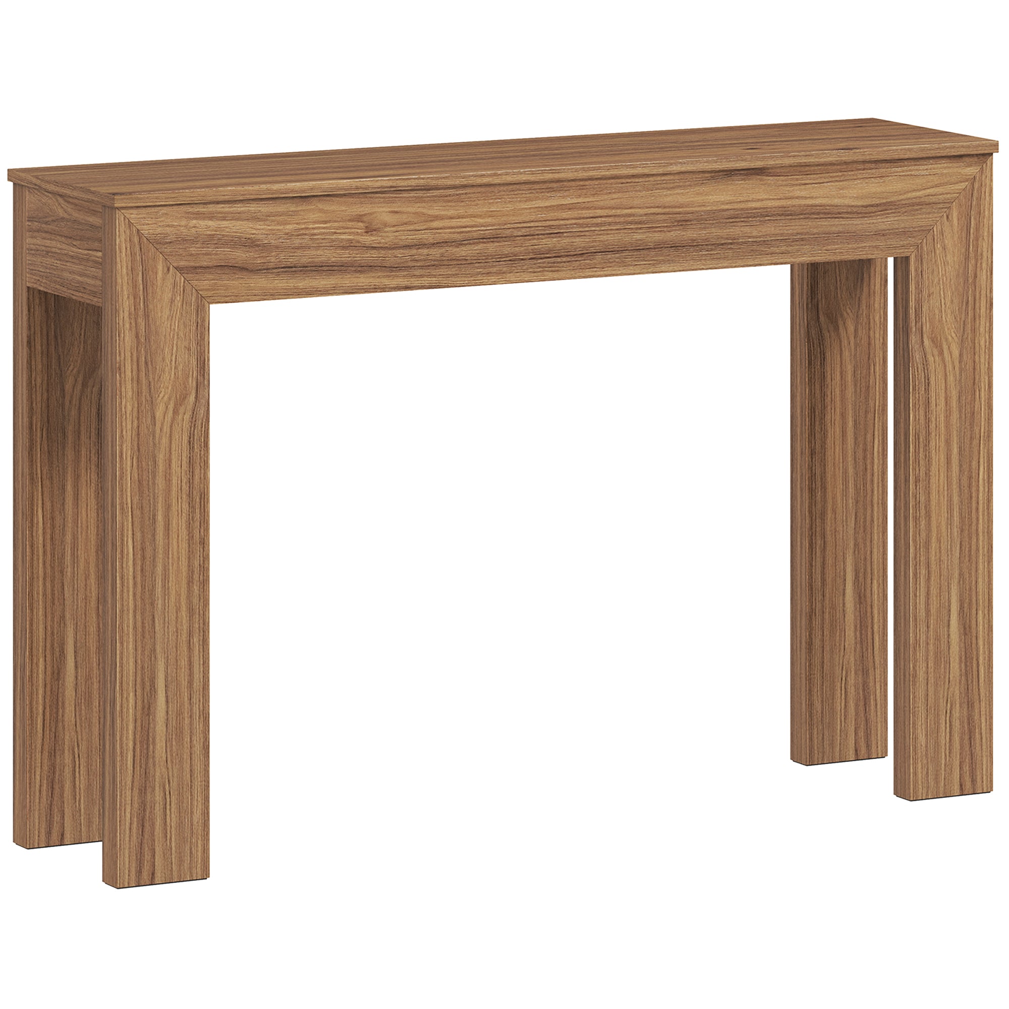 Modern Console Table, 47" Narrow Entryway Table for Living Room, Hallway, Walnut